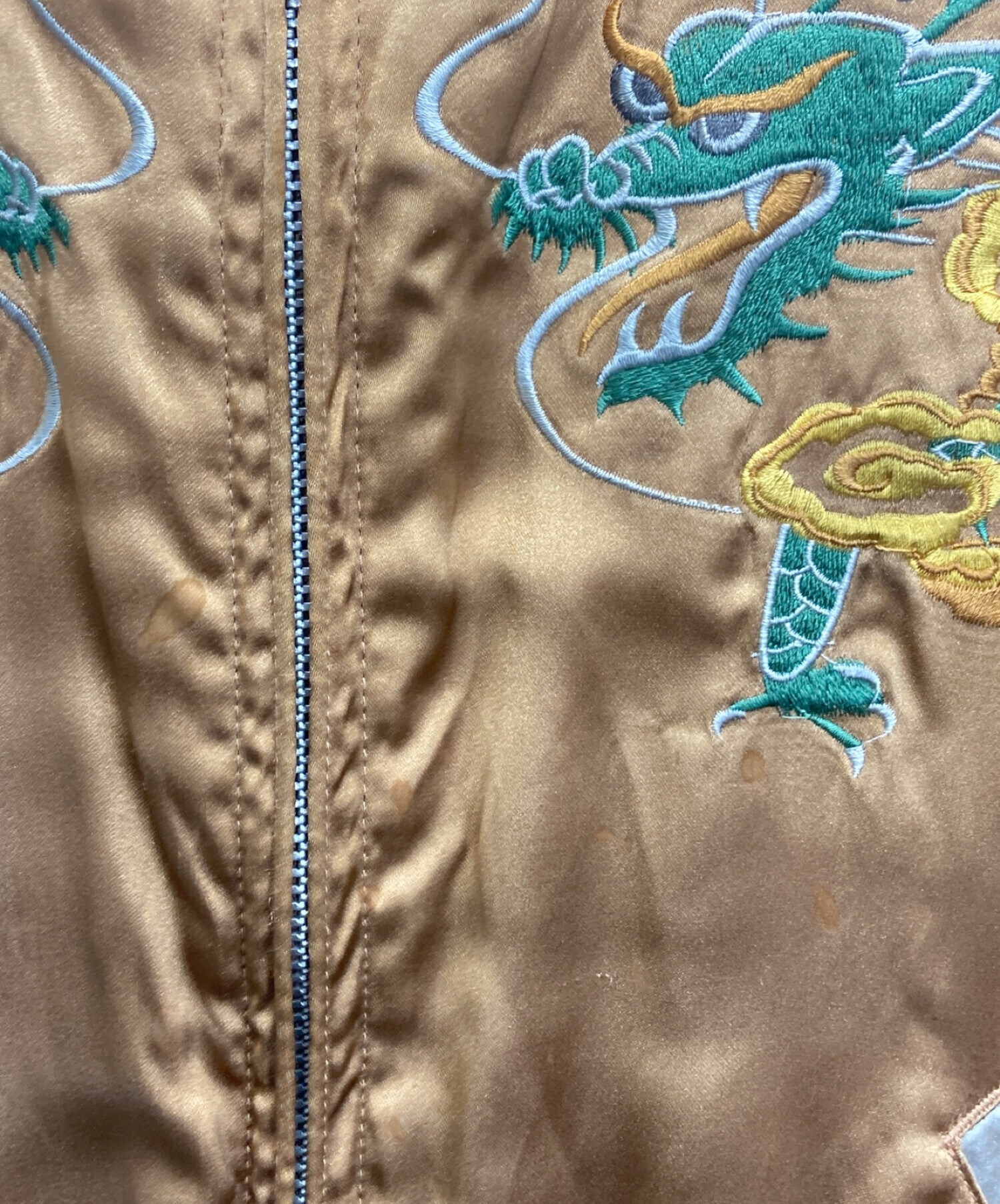 AVIREX ベトナム 虎 龍 和柄 刺繍 リバーシブル スカジャン M AVIREX