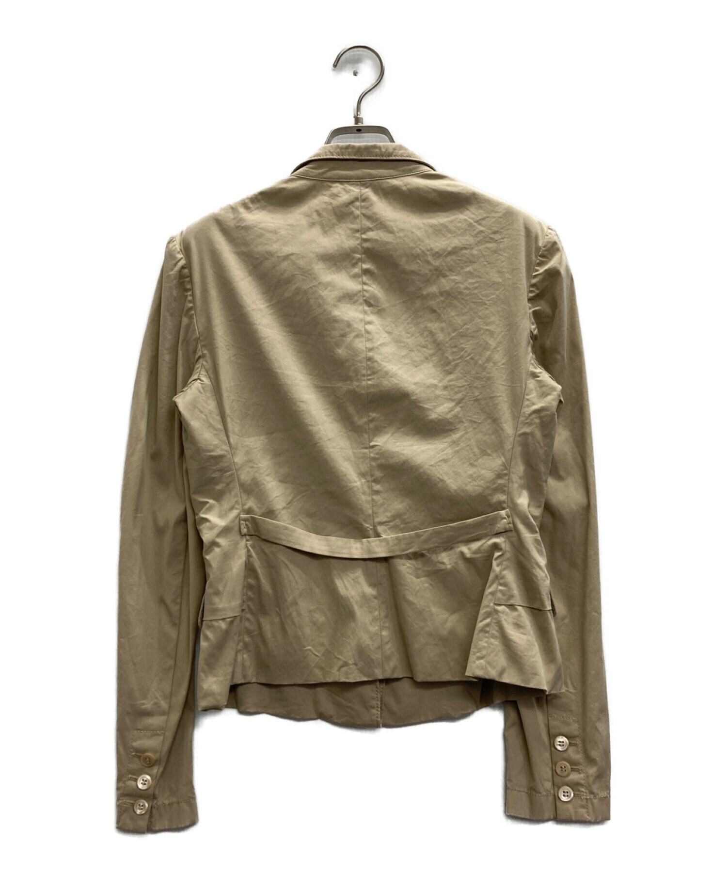 中古・古着通販】PRADA (プラダ) 6連フリルジャケット ベージュ サイズ 