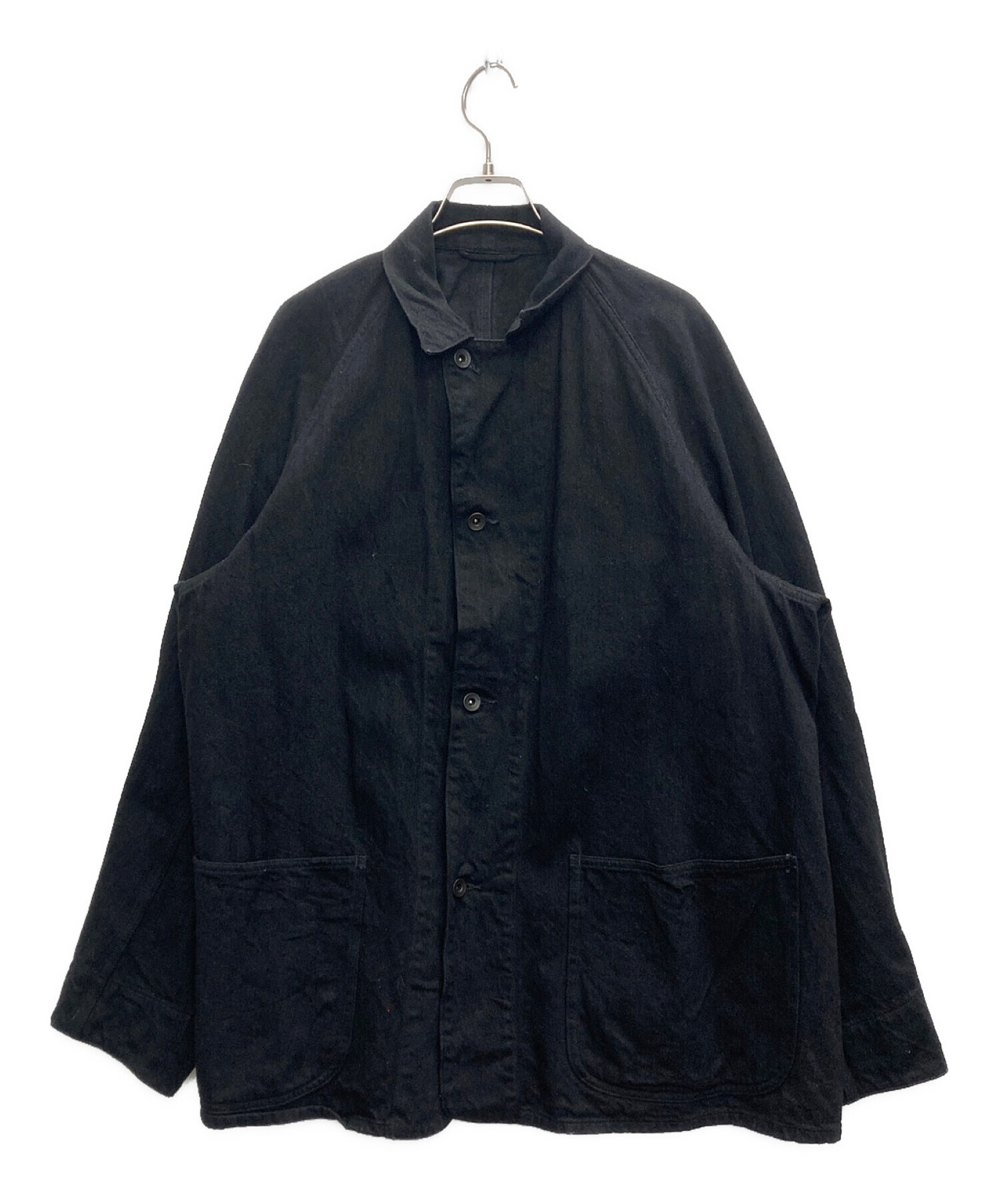 中古・古着通販】COMOLI (コモリ) デニム ワークジャケット ブラック 