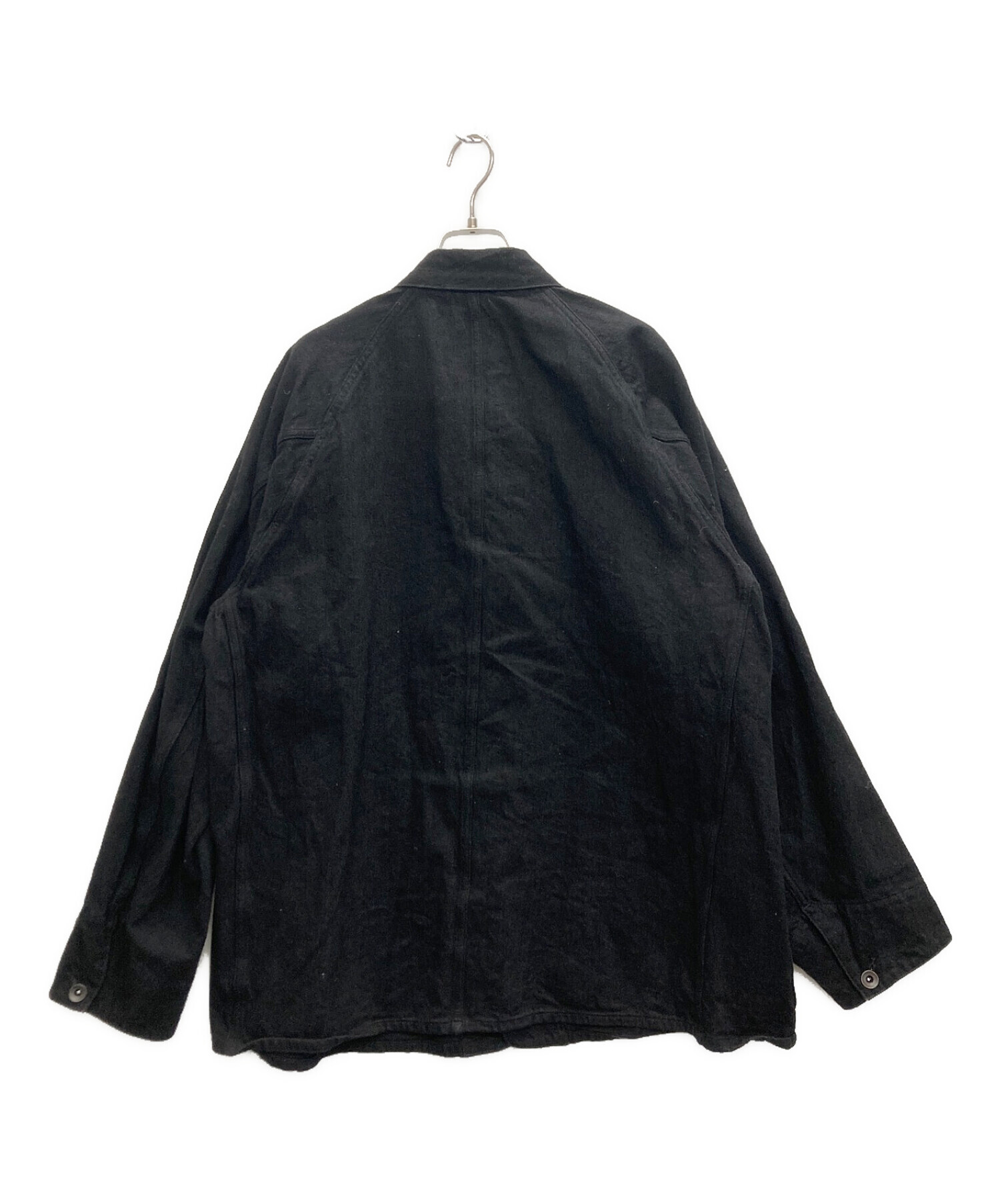 中古・古着通販】COMOLI (コモリ) デニム ワークジャケット ブラック 