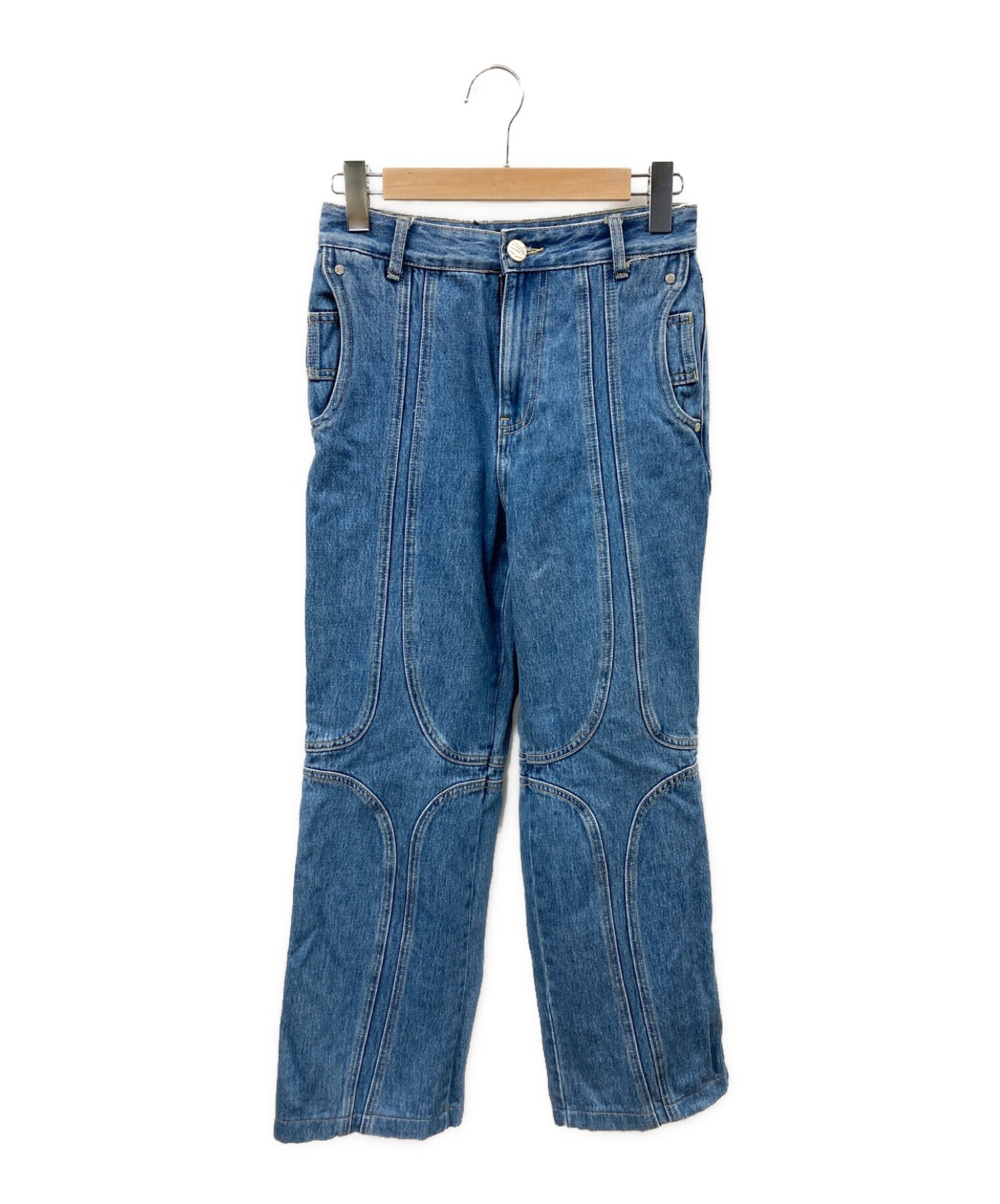 中古・古着通販】Nuth (ヌース) デザインデニムパンツ インディゴ 
