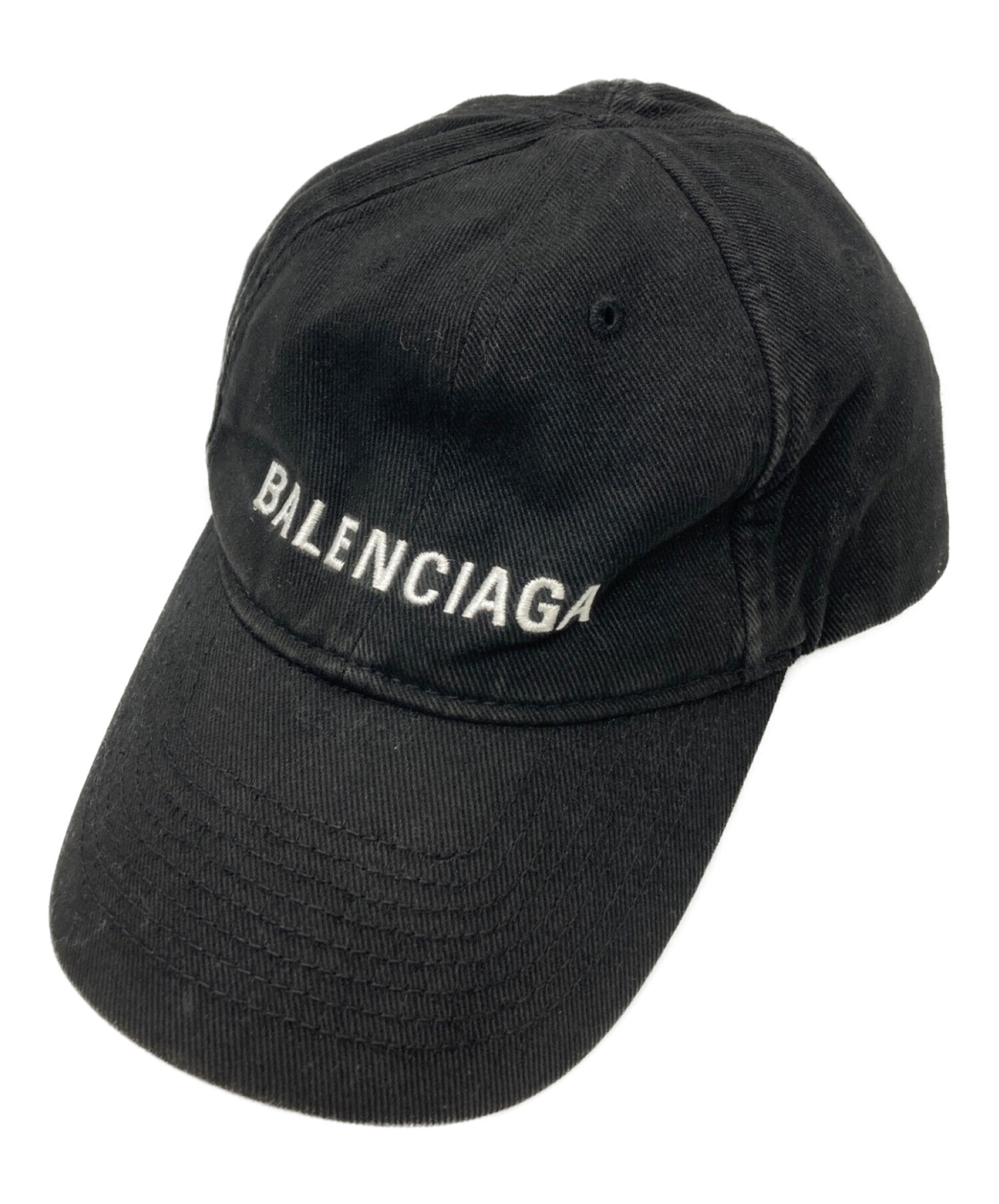 中古・古着通販】BALENCIAGA (バレンシアガ) ロゴ刺繍キャップ サイズ 