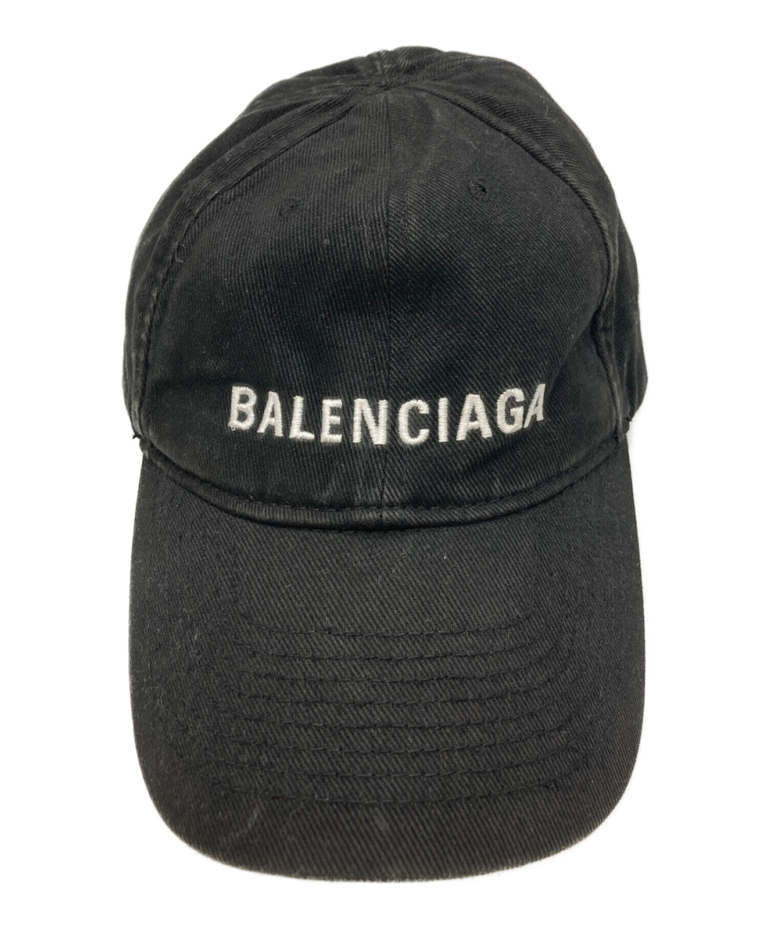 中古・古着通販】BALENCIAGA (バレンシアガ) ロゴ刺繍キャップ サイズ 