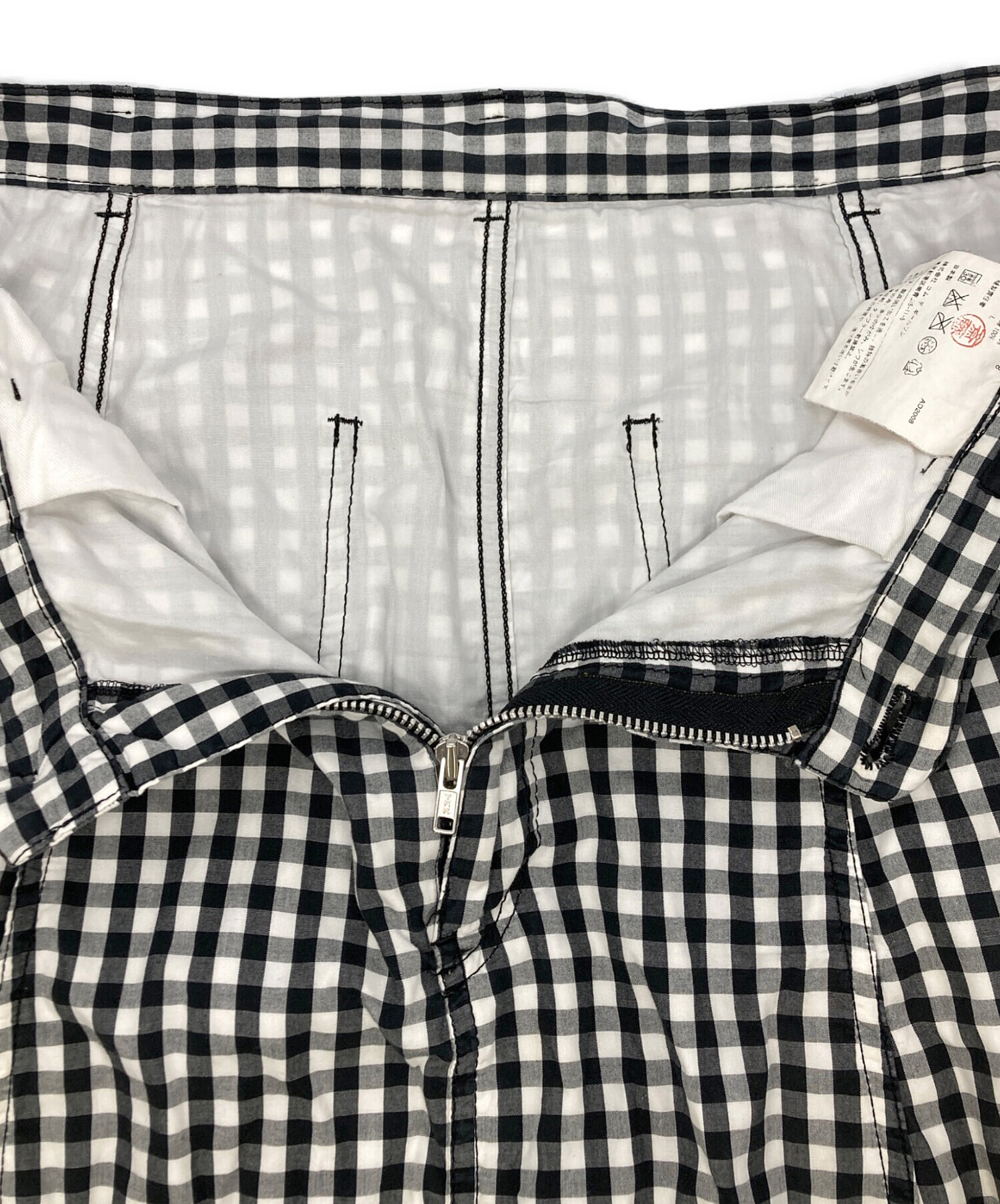 ブラック コムデギャルソン チェックサルエルパンツ ブラック コムデギャルソン チェックサルエルパンツ BLACK COMME des