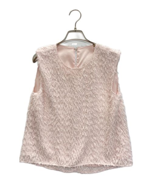 アプワイザー Apuweiser-riche フレンチスリーブふわもこトップス