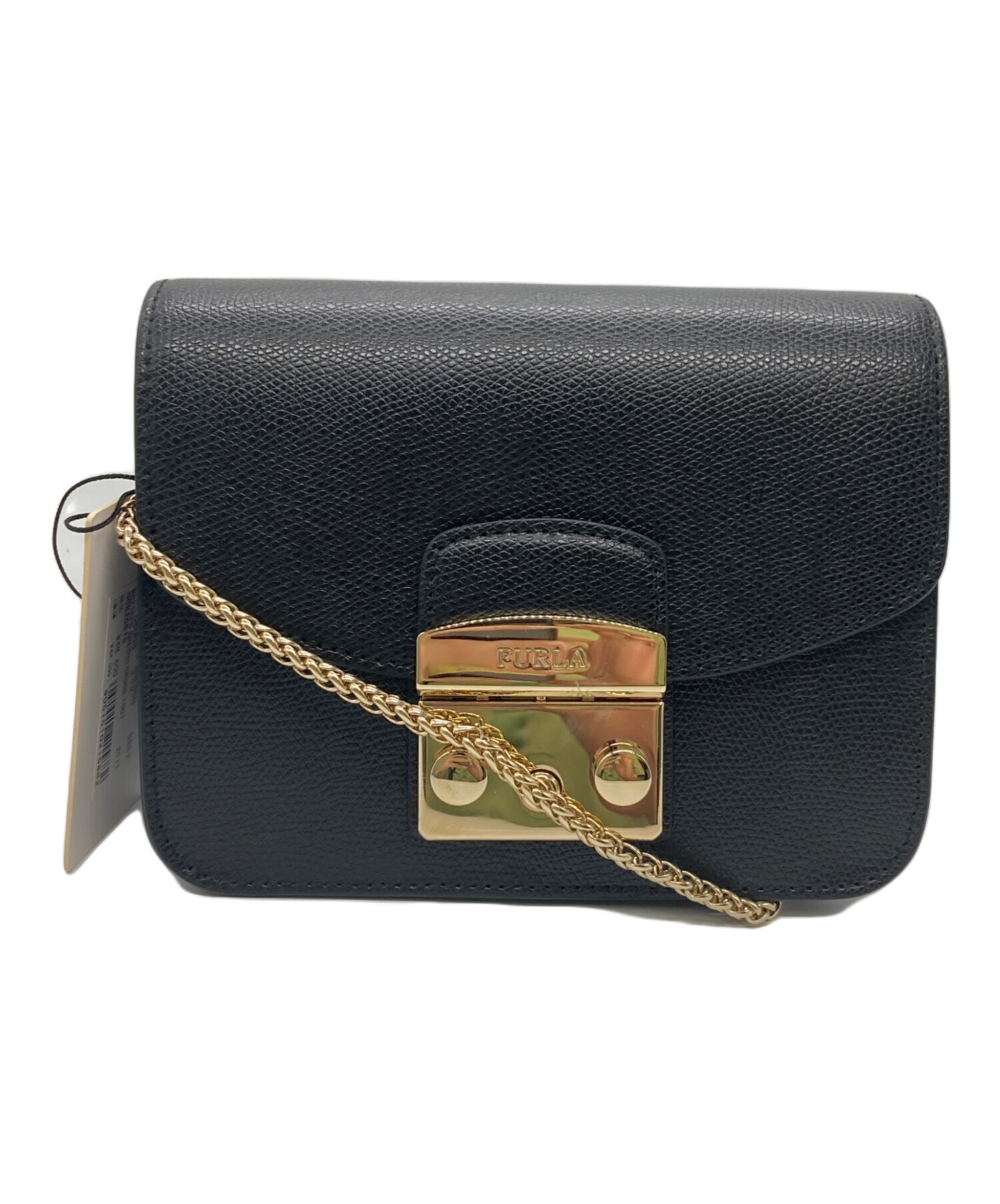 フルラ メトロポリス ミニクロスボディ 黒（中古・古着通販】FURLA 