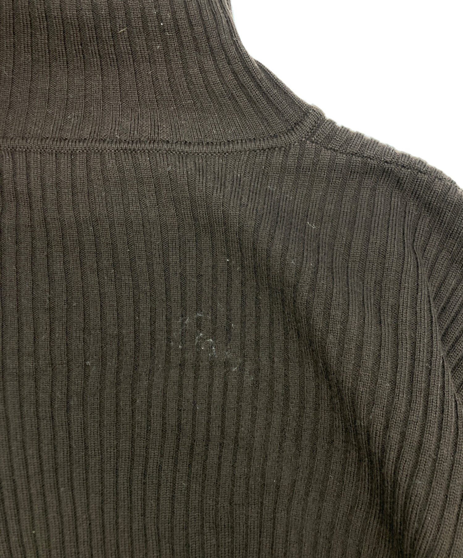 中古・古着通販】CELINE (セリーヌ) ハイネックニット ブラウン サイズ 