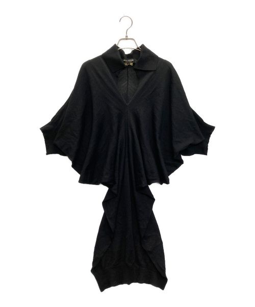 ジュンヤワタナベ コムデギャルソン 黒 ラメ ベアトップ ワンピース