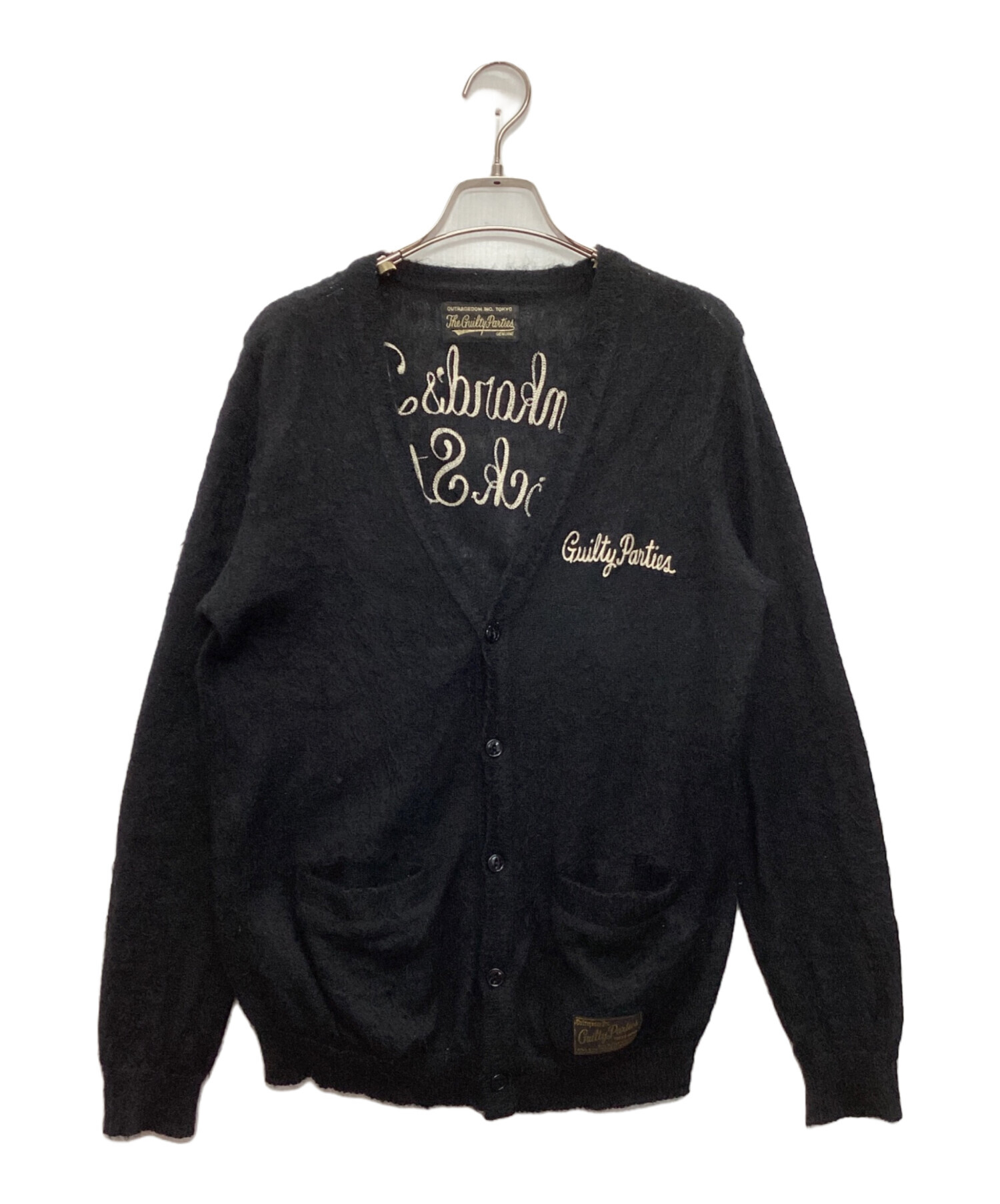 wacko maria モヘヤカーディガン BLACK wacko maria ブラック 黒 M