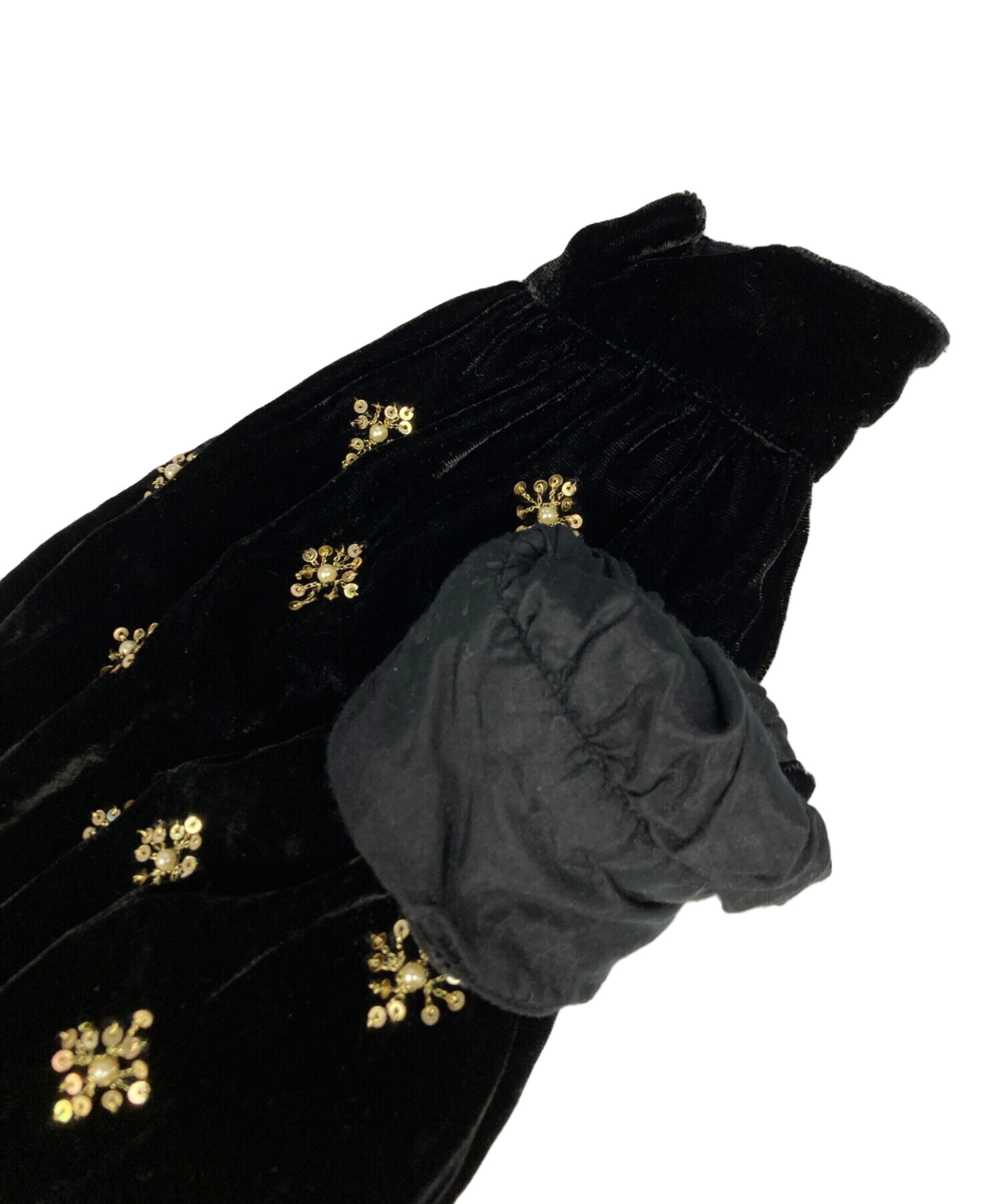 中古・古着通販】ne quittez pas (ヌキテパ) ベロアワンピース 