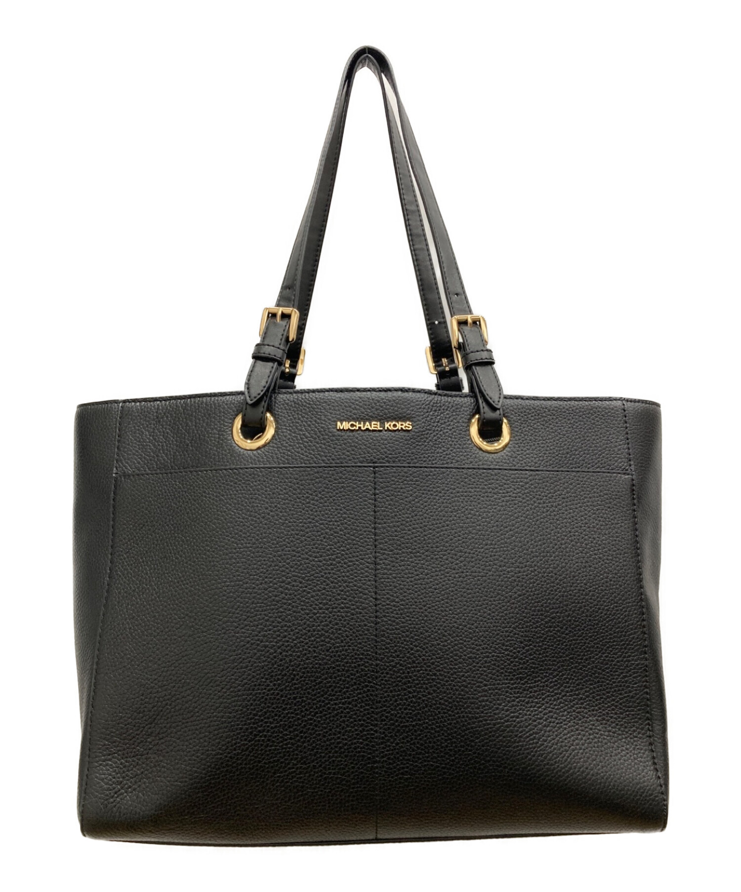 Michael Kors ブラックレザー トートバッグ MICHAEL KORS 黒 レザー