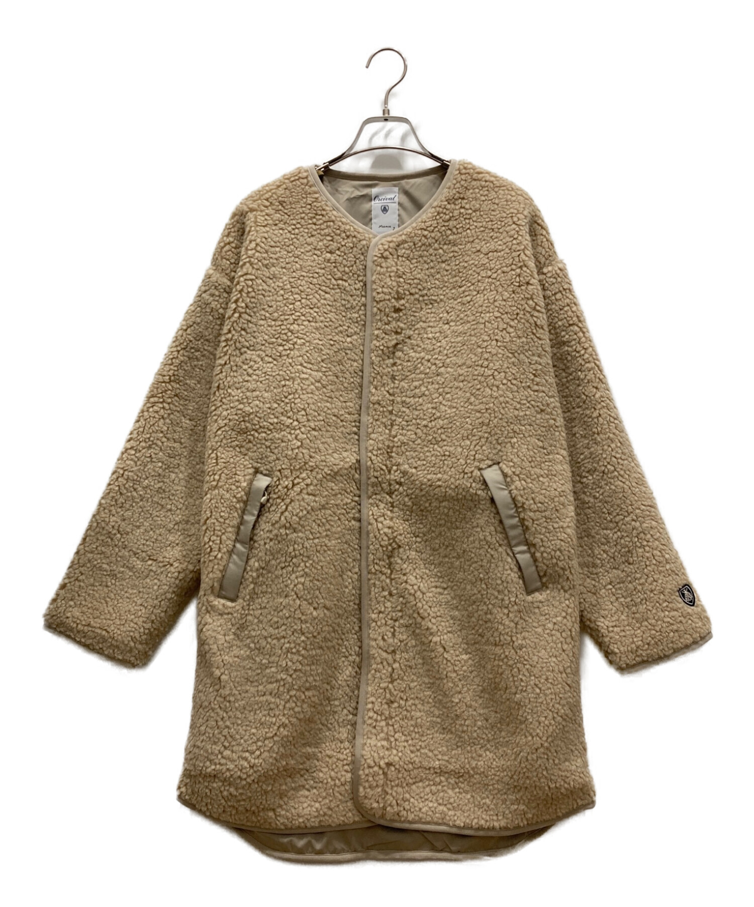 ORCIVAL オーシバル ウールボア ジャケット おそう ノーカラー レディース