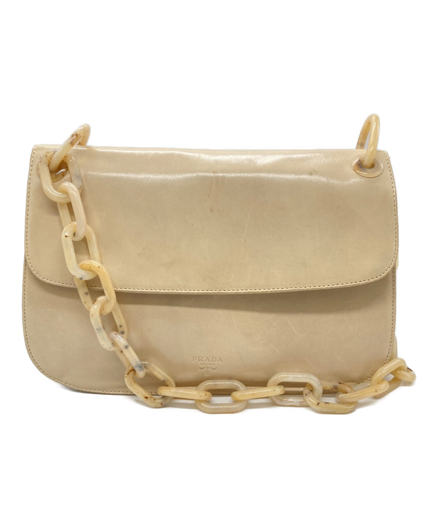中古・古着通販】PRADA (プラダ) マドラススウィングショルダーバッグ 