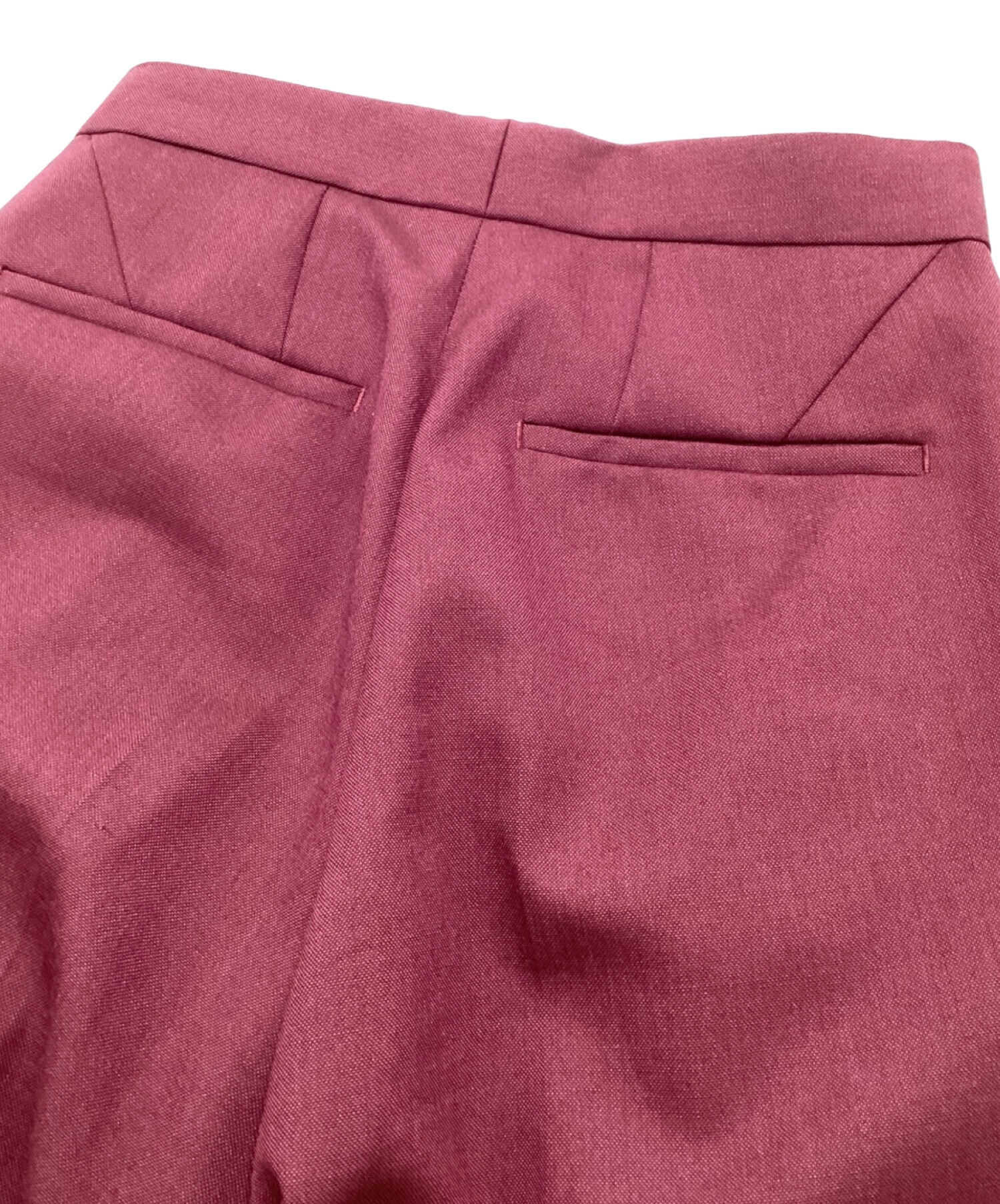 中古・古着通販】DRAWER (ドゥロワー) シャンブレーテーパードタック 