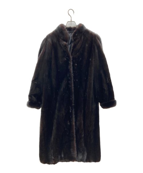 サガミンク リアルファー 毛皮コート 切ない F ブラウン系 SAGA MINK 