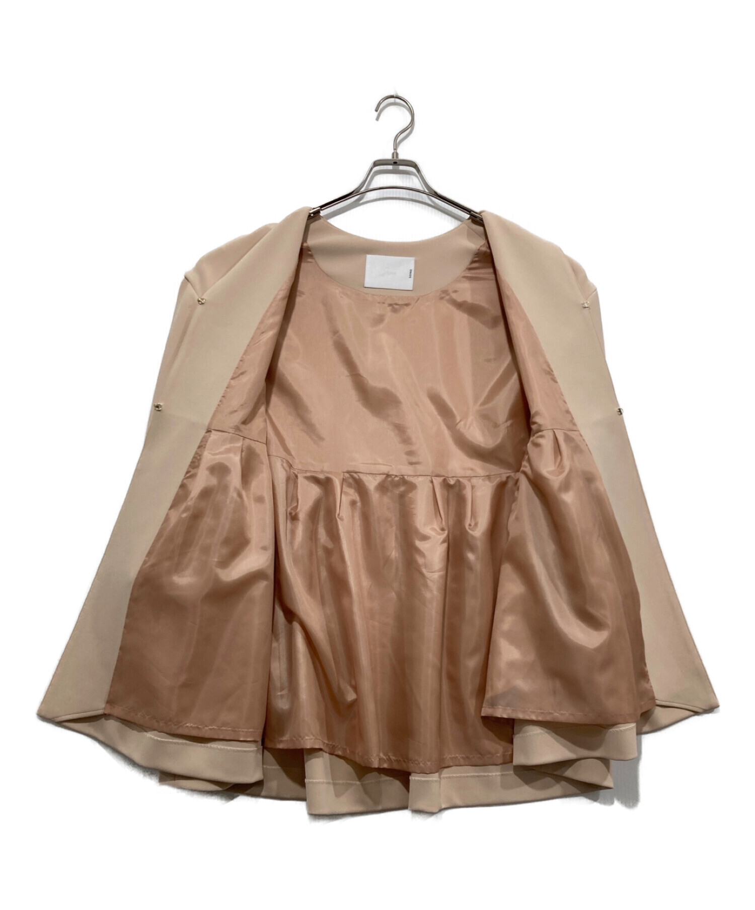 中古・古着通販】Sono (ソーノ) レクチュールタックギャザーペプラム 