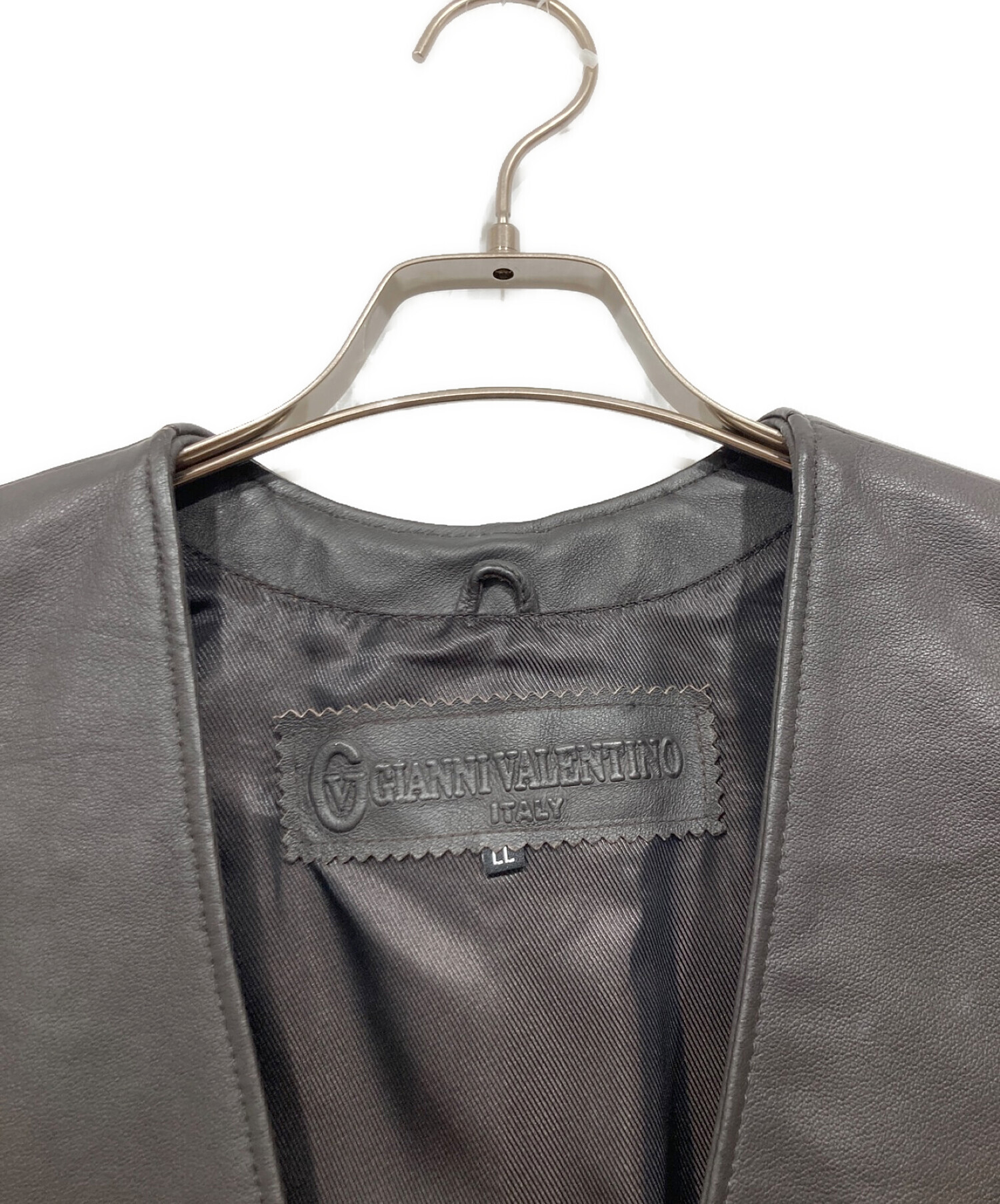 中古・古着通販】GIANNI VALENTINO (ジャンニバレンチノ) レザーベスト 