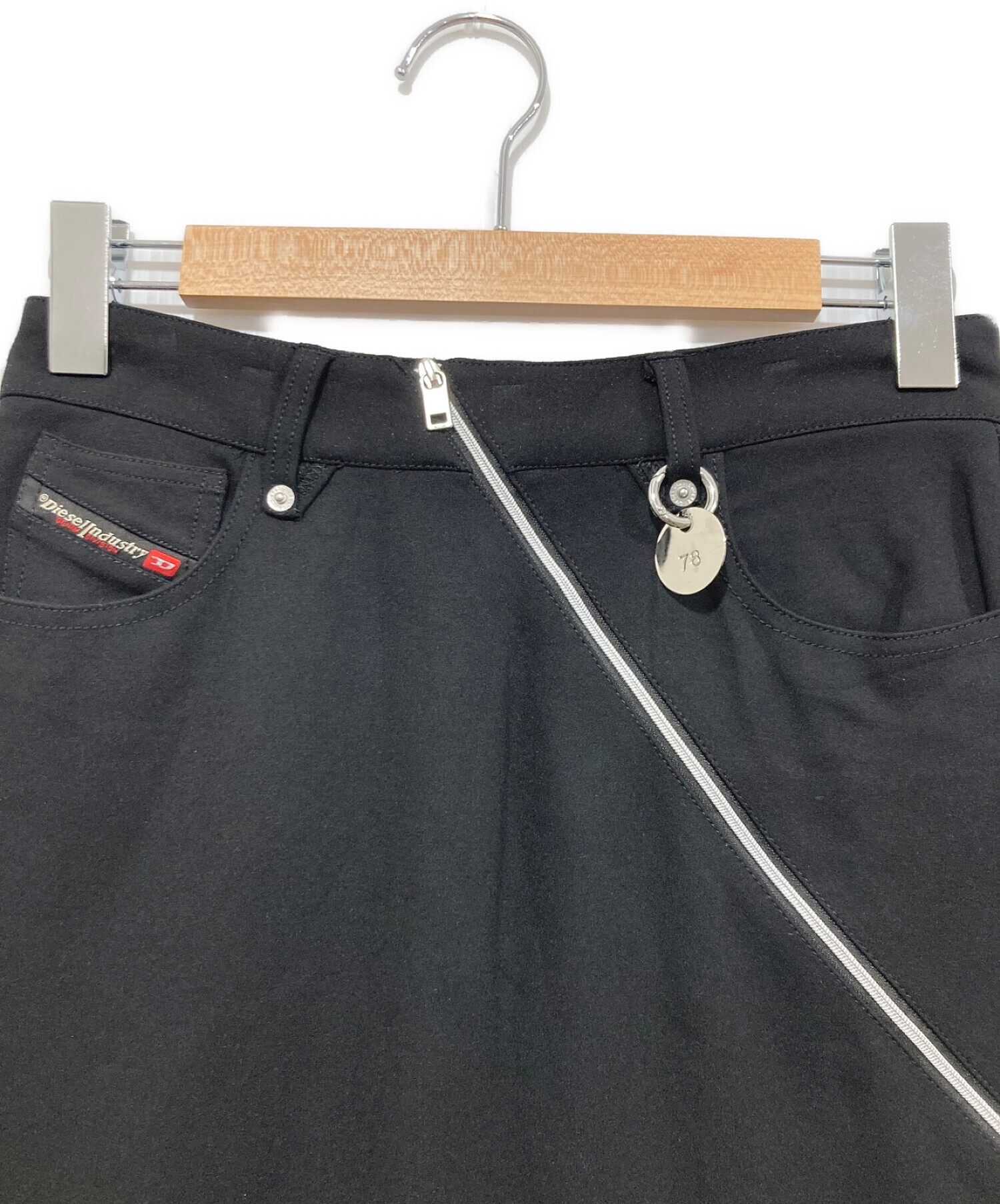 中古・古着通販】DIESEL (ディーゼル) ジップデザインタイトスカート 