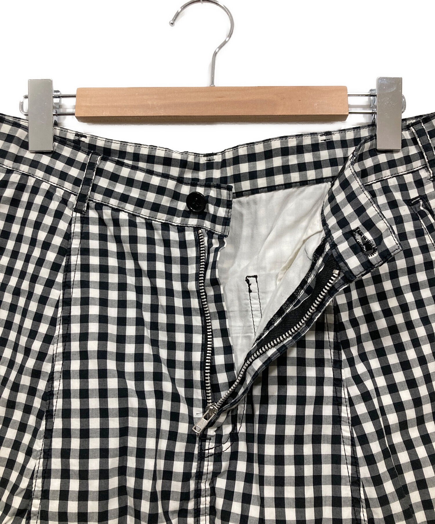 BLACK COMME des GARCONS ギンガムチェックサルエルパンツ