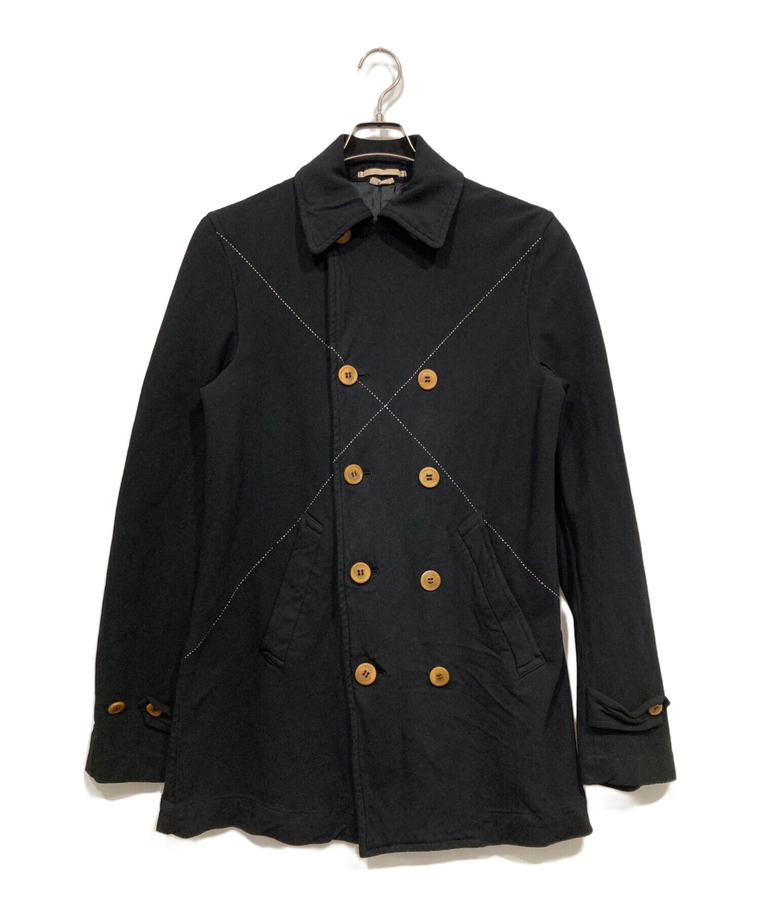 上質】コムデギャルソンエバーグリーン ピーコート ブラック モード