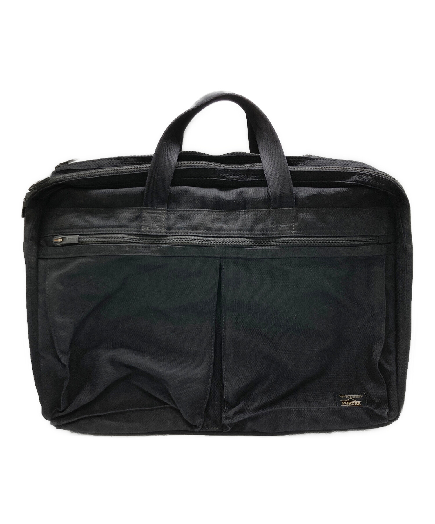 PORTER TENSIONビジネスバッグ ブラック TENSION(テンション) 2WAY BRIEFCASE | 吉田カバンホームページ