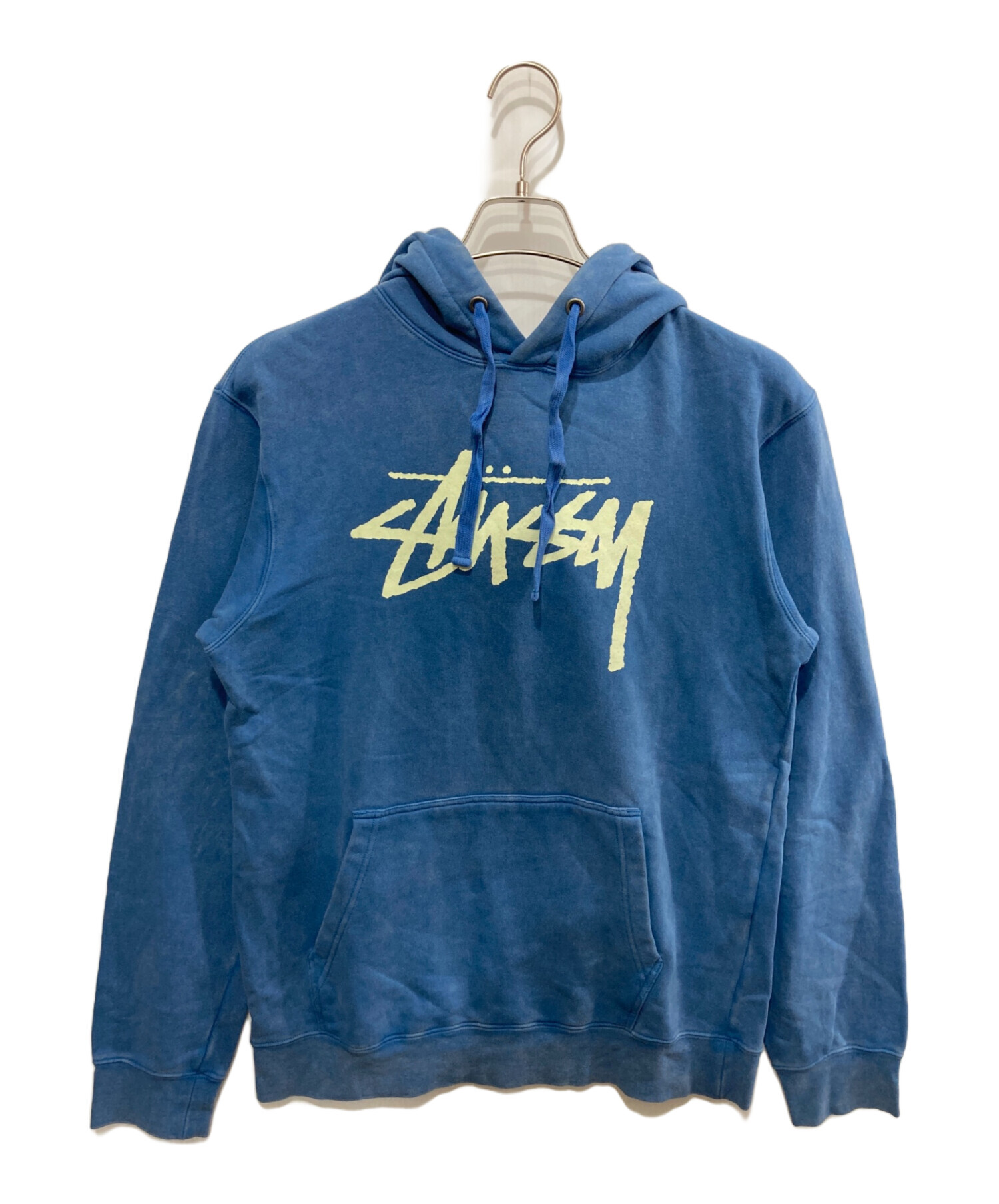 中古・古着通販】stussy (ステューシー) プルオーバーパーカー ブルー 