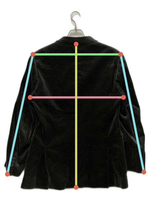 中古・古着通販】PAUL SMITH (ポールスミス) ベルベットテーラード 