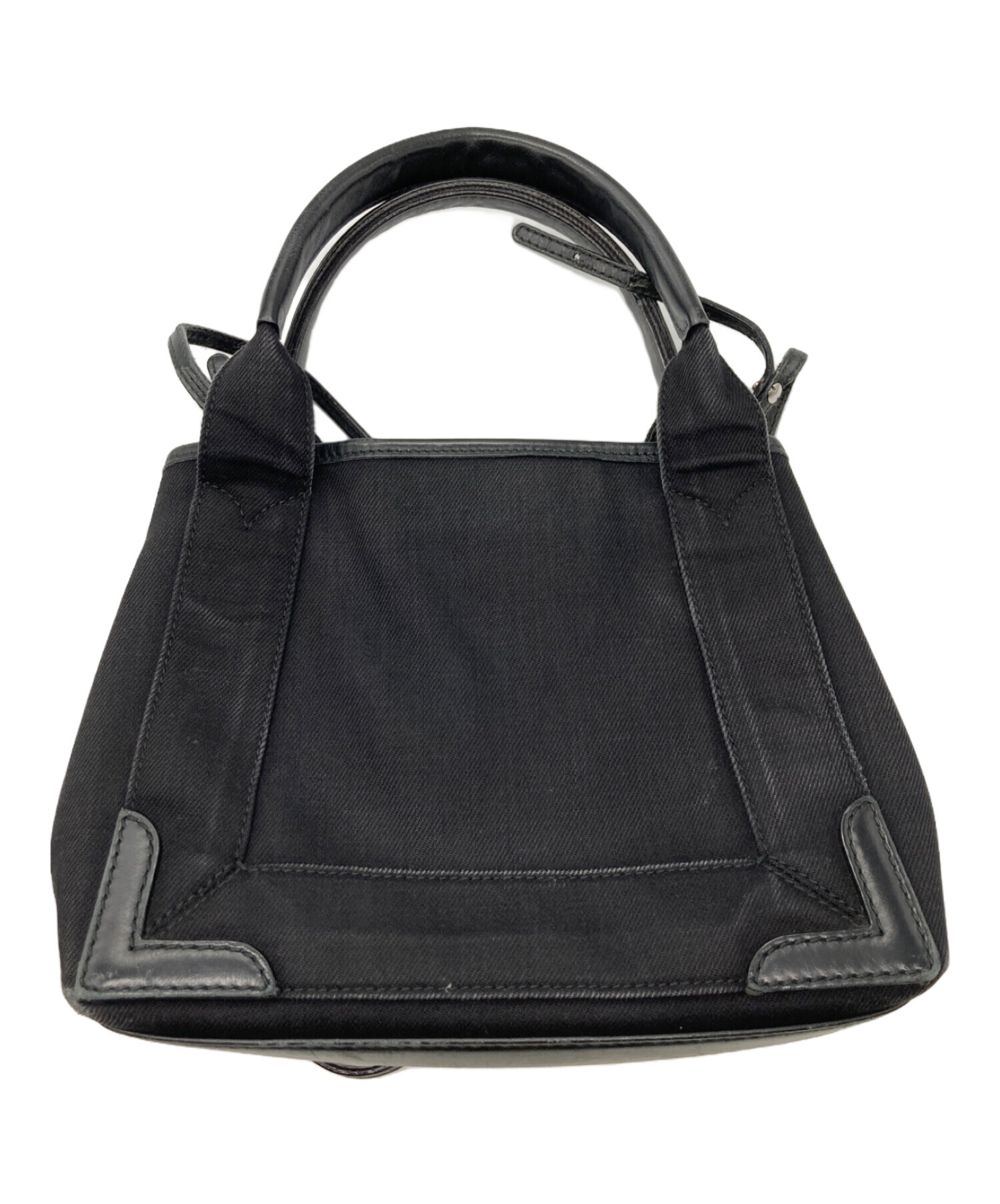 限定値下げ中 バレンシアガ ネイビーカバスXS ブラック レザー レディース 