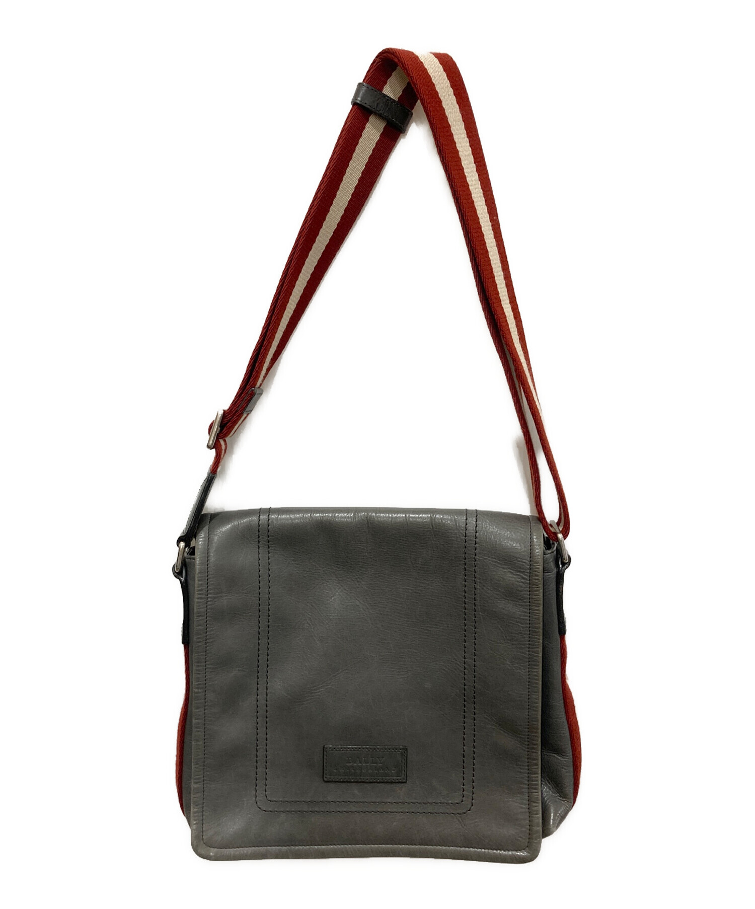 中古・古着通販】BALLY (バリー) フラップレザーショルダーバッグ 