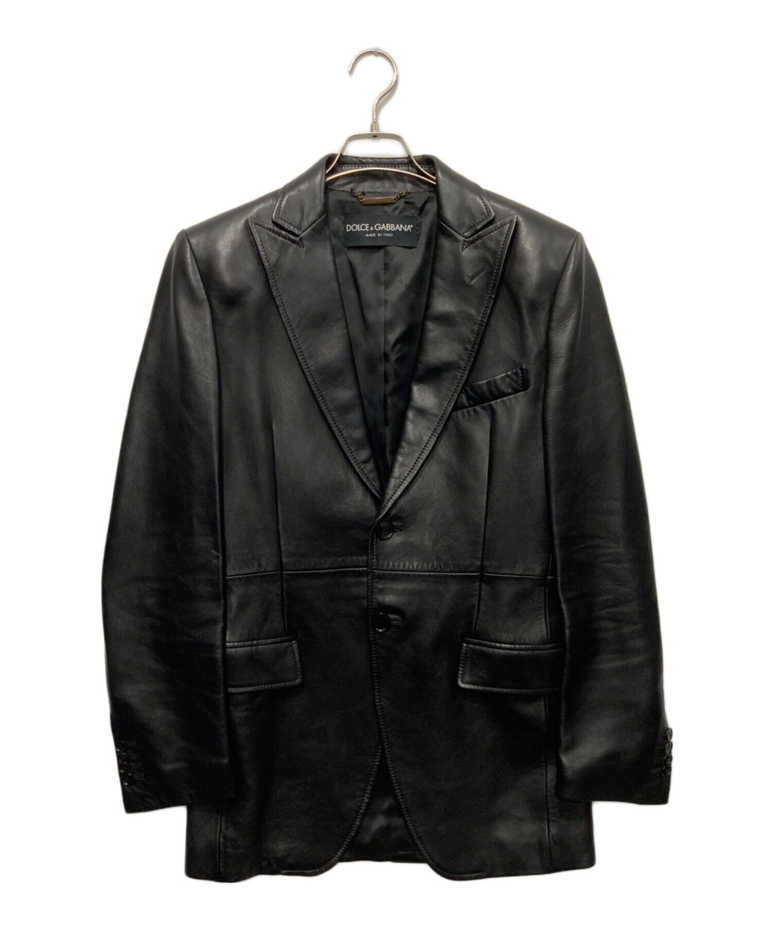中古・古着通販】DOLCE & GABBANA (ドルチェ＆ガッバーナ) ラムレザー 