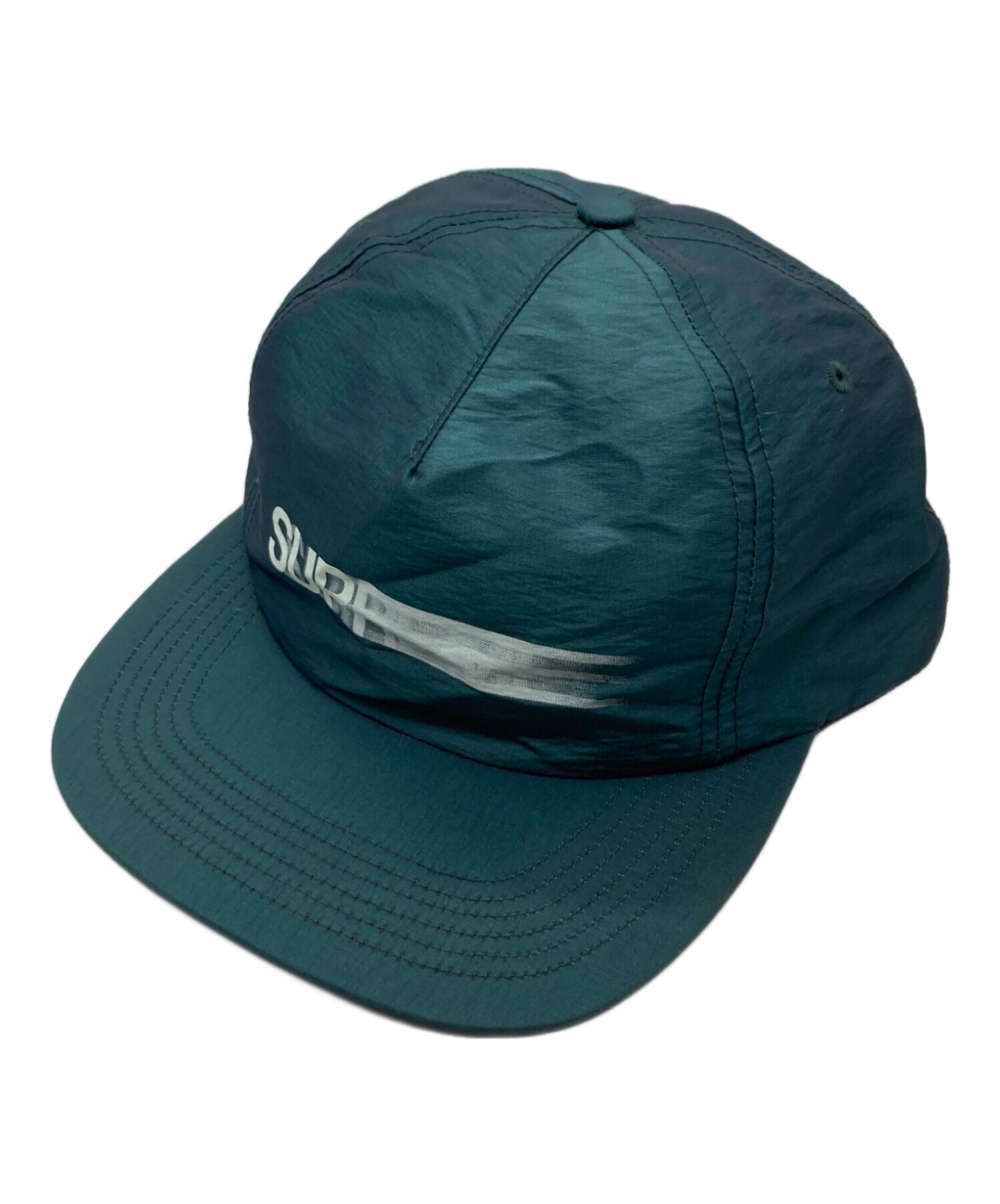 Supreme シュプリーム レトロ風ボーダーフーディー グリーン 斜め Lサイズ