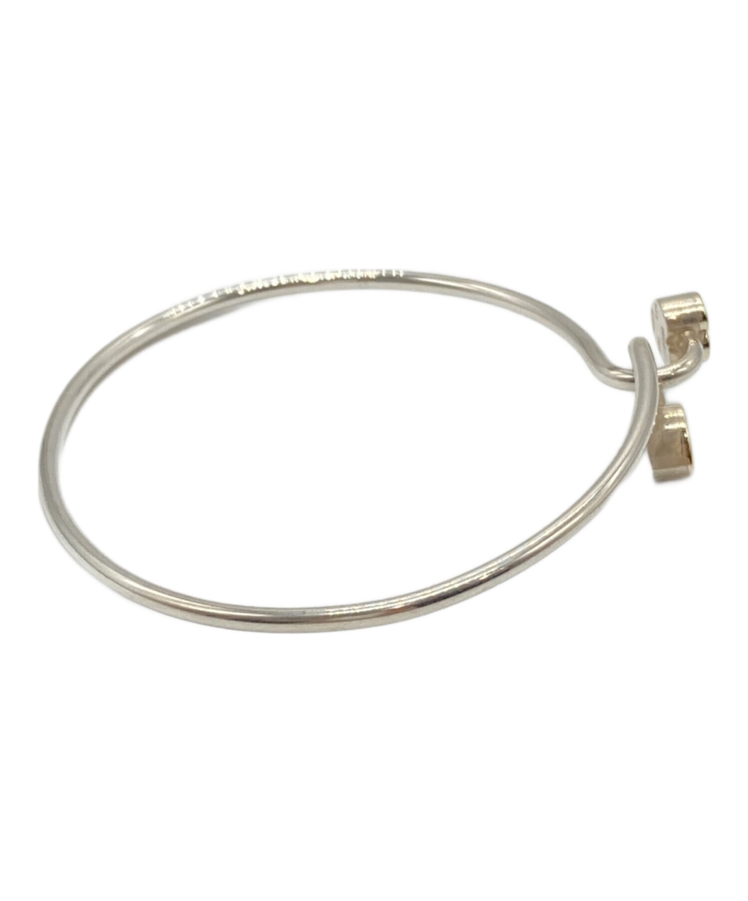 美品 レア】ティファニー 14KT TRIM ダブルハート ブレスレット 隠し