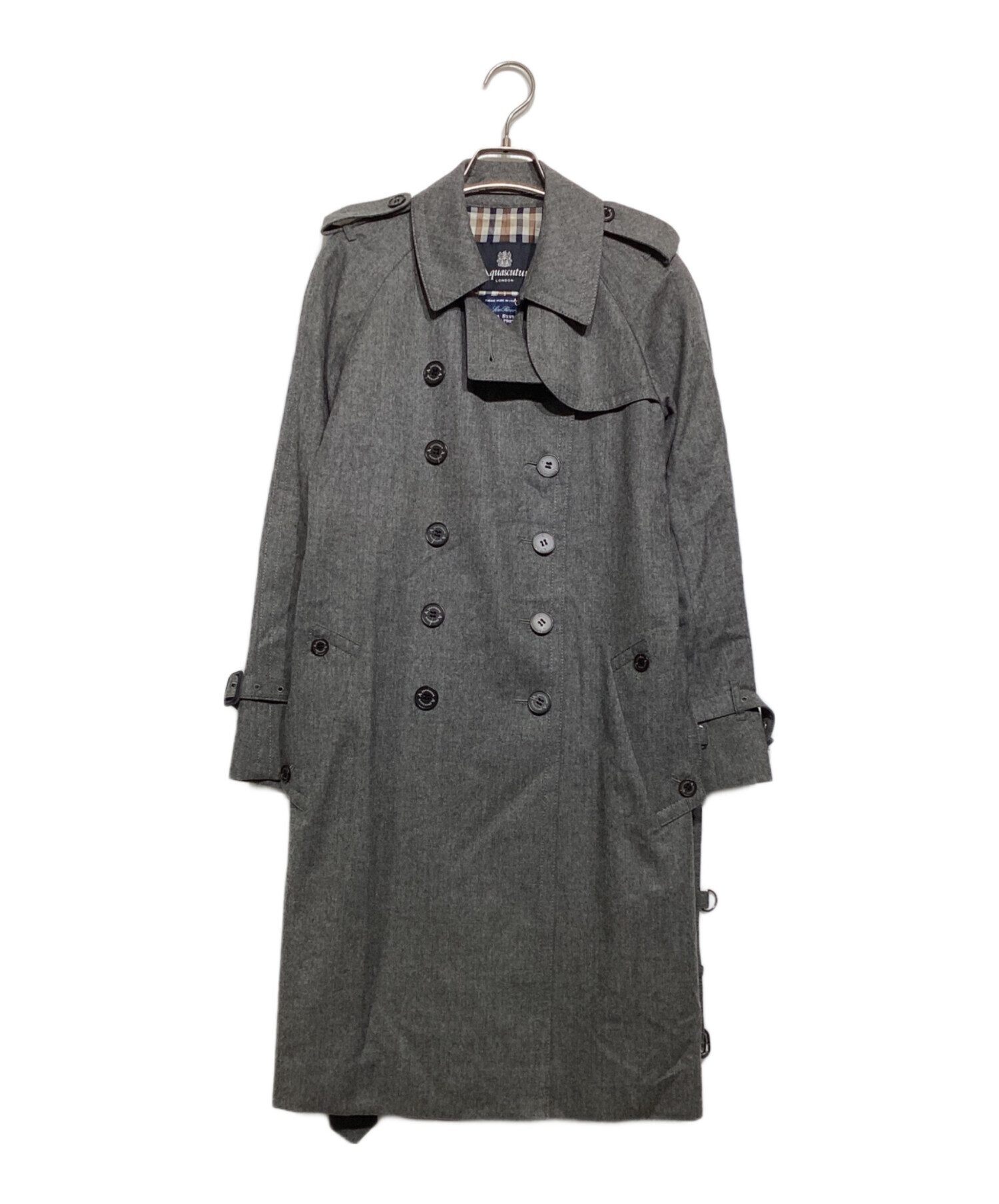 中古・古着通販】Aquascutum (アクアスキュータム) トレンチコート 