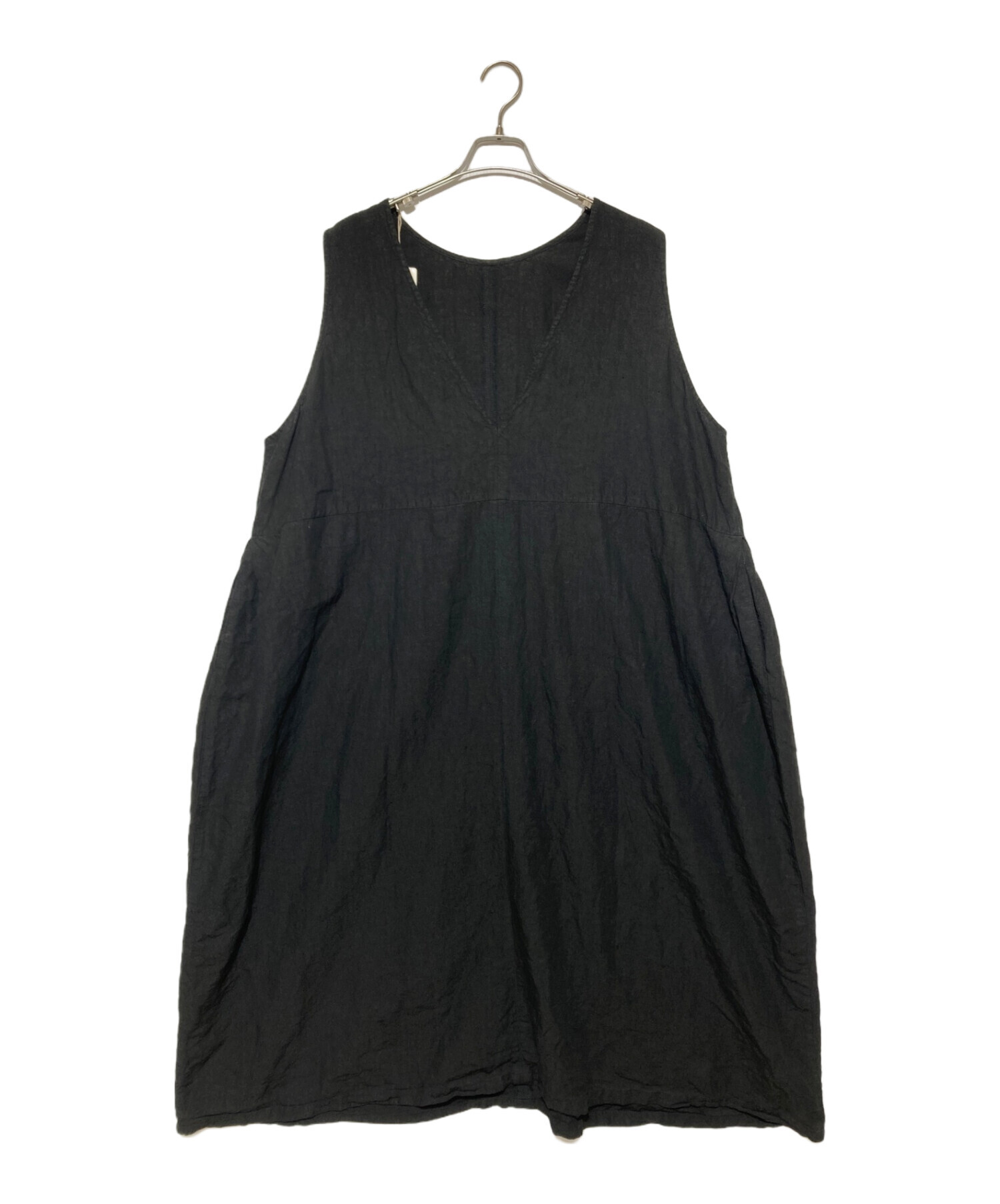 ネストローブブラックリネンワンピース ネストローブ ブラックリネン V