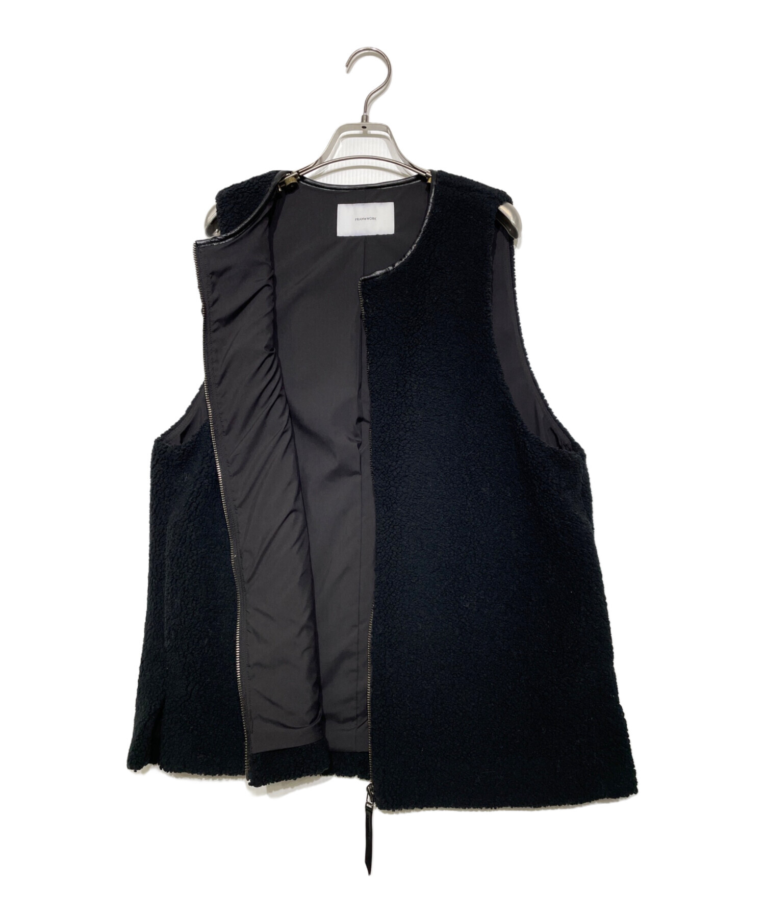 FRAMeWORK / フレームワーク ボアベスト ブラック / 黒