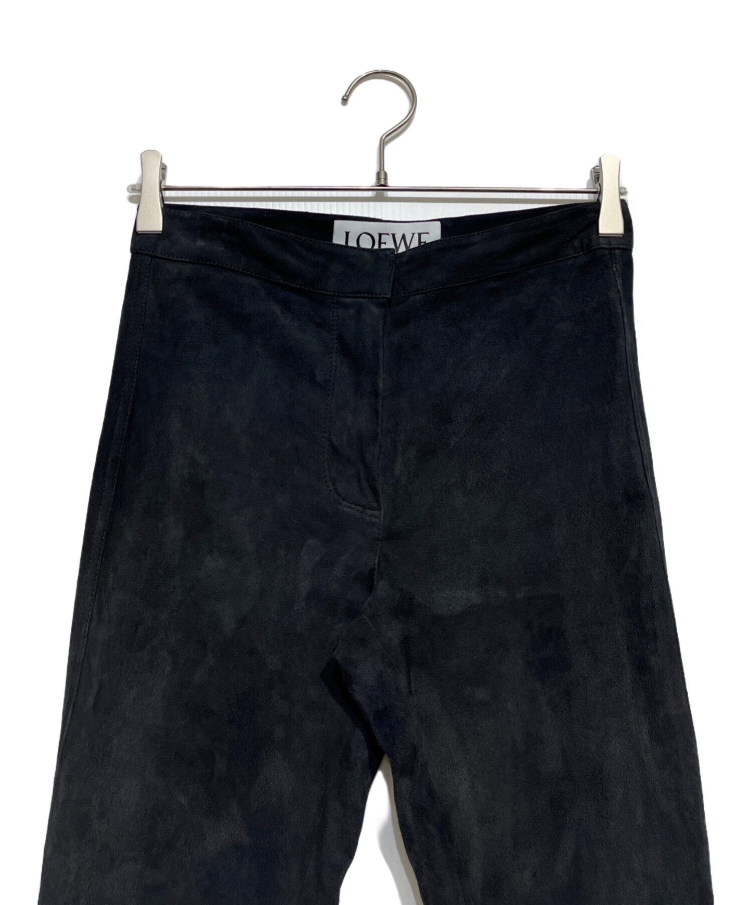 中古・古着通販】LOEWE (ロエベ) レザースキニーパンツ ブラック 