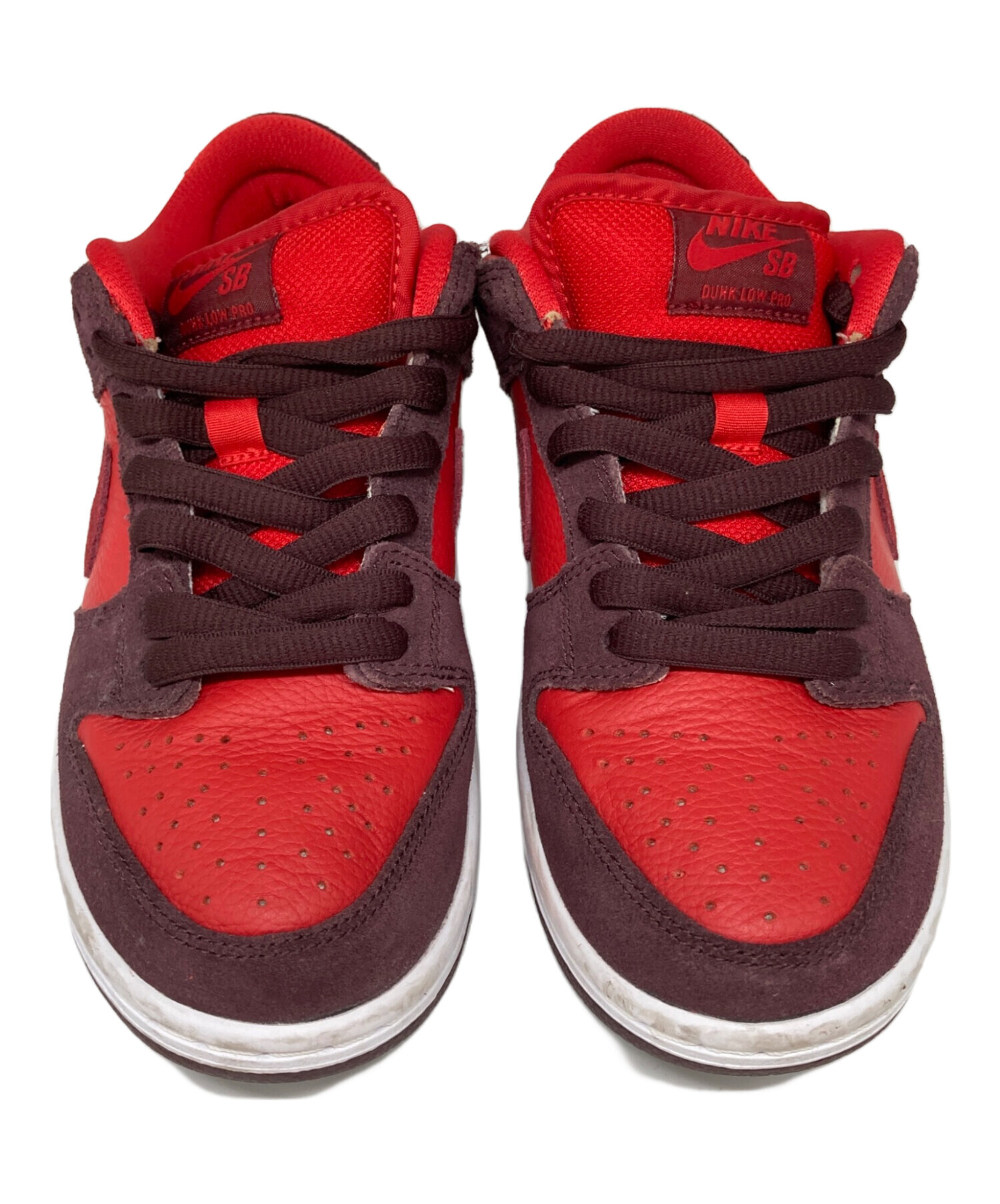中古・古着通販】NIKE (ナイキ) SB DUNK LOW PRO レッド×パープル 