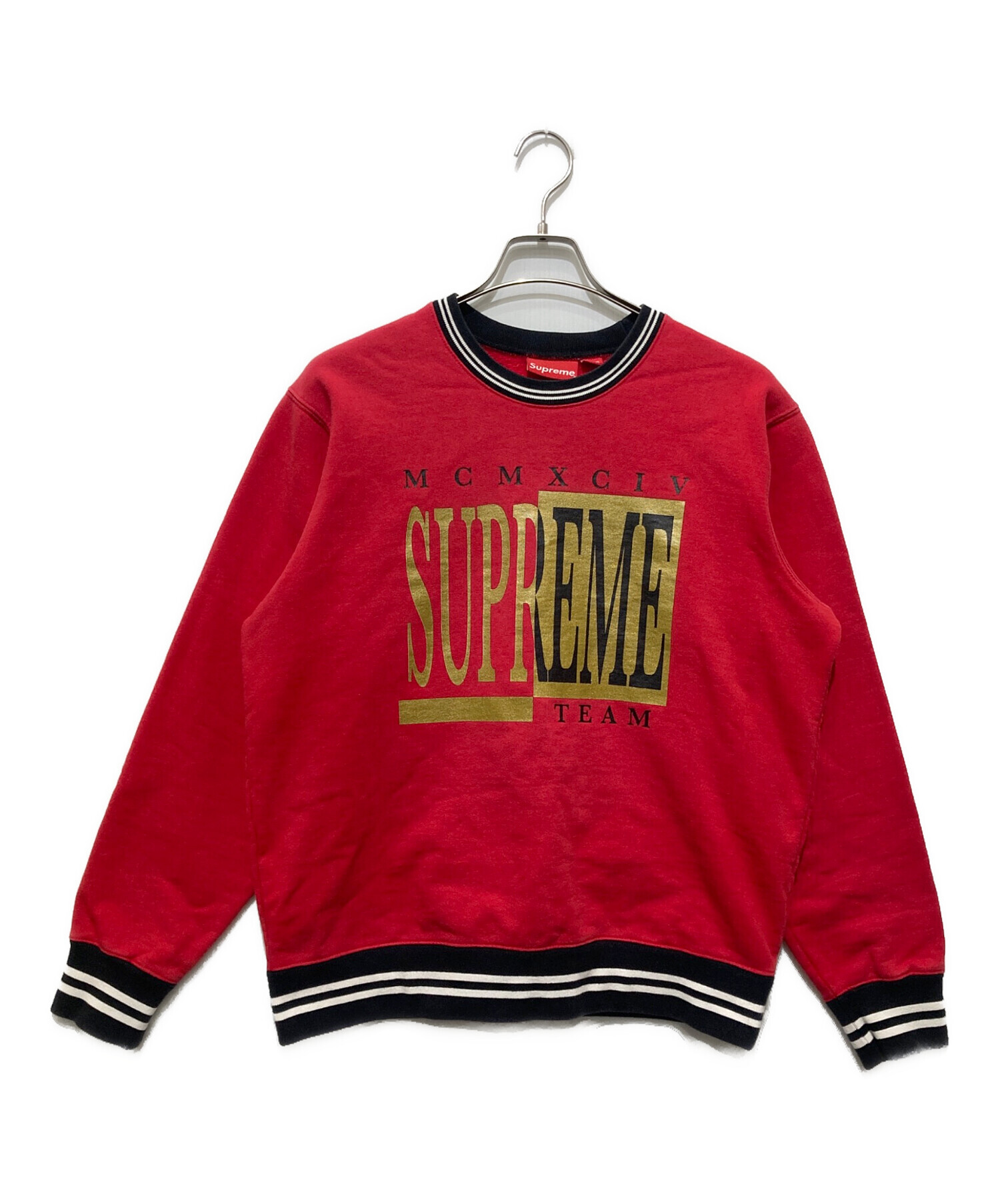 中古・古着通販】SUPREME (シュプリーム) 17AW TEAM CREWNECK レッド 