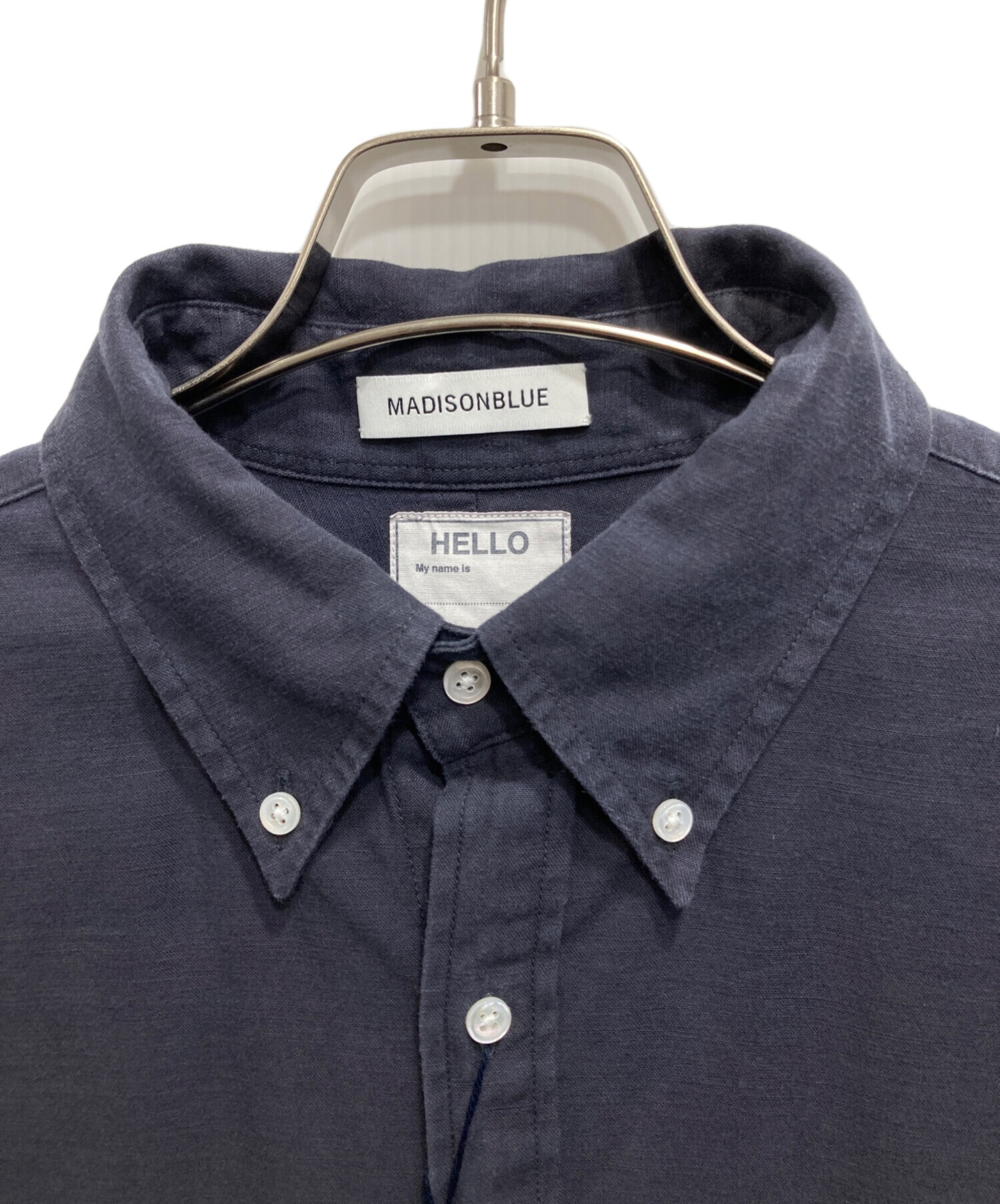 MADISONBLUE(マディソンブルー) / 半袖シャツ/XS/リネン/BLU/無地