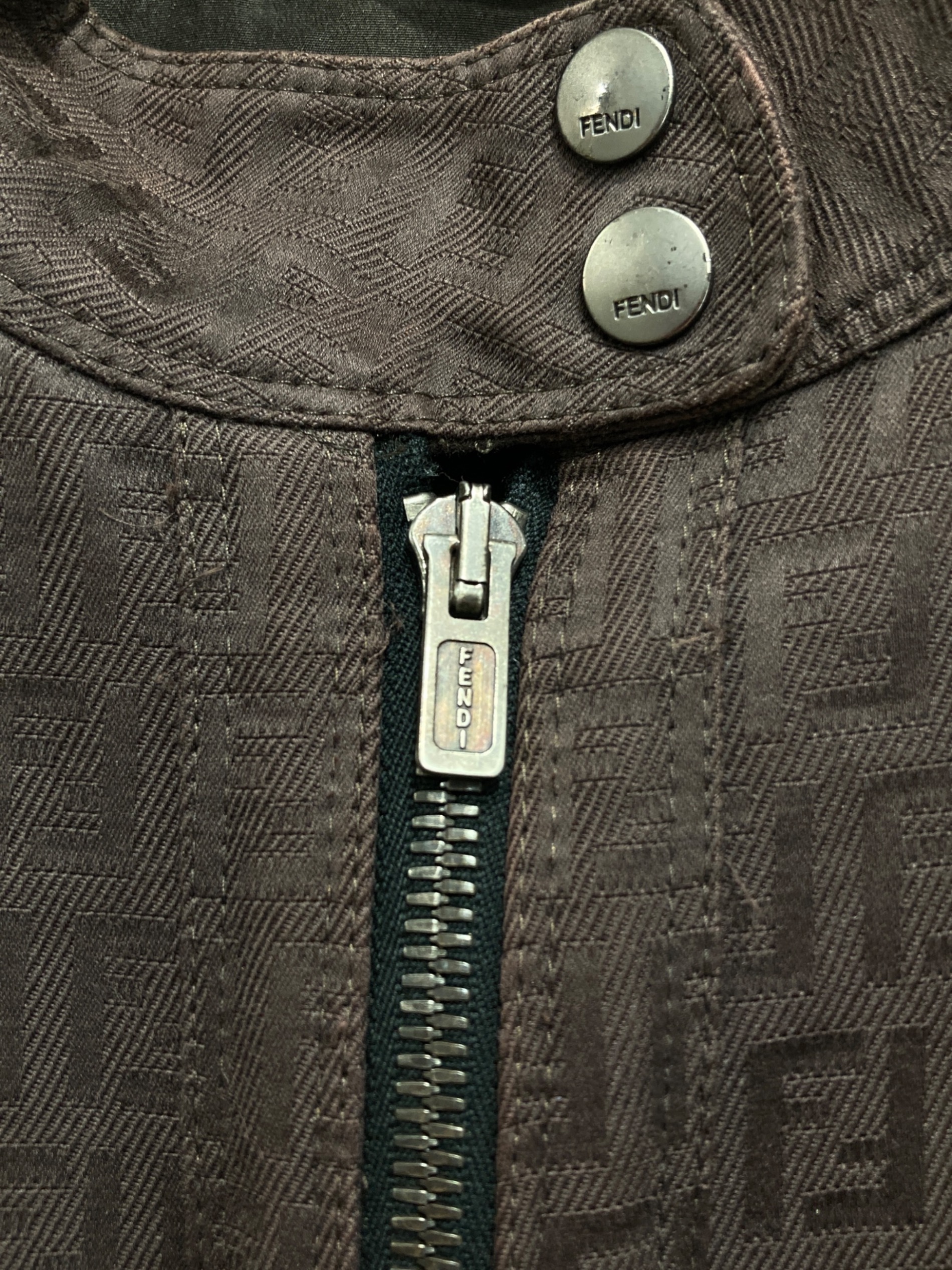 中古・古着通販】FENDI (フェンディ) ズッキーノ柄ジップジャケット  