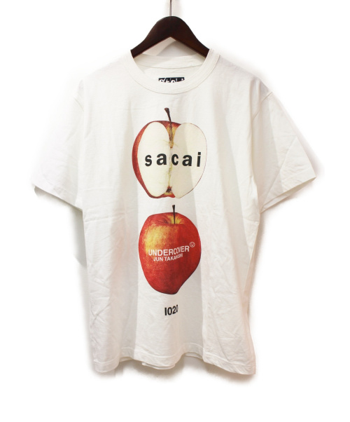 【中古・古着通販】sacai (サカイ) プリントTシャツ ホワイト サイズ 