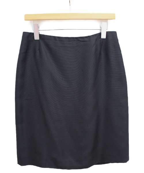 PRADA (プラダ) シルクスカート ブラック サイズ:44