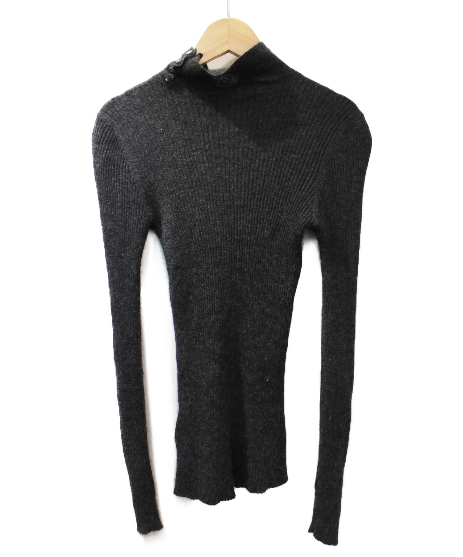 CHANEL シルク　ハイネックセーター着丈78cm