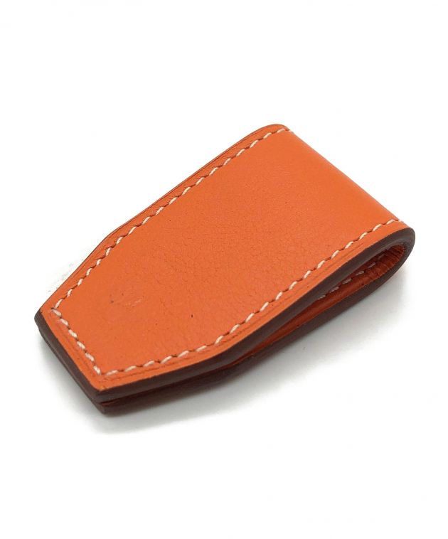 □中古□ エルメス H ロゴ マネークリップ 財布 やわらかい サイフ SS  