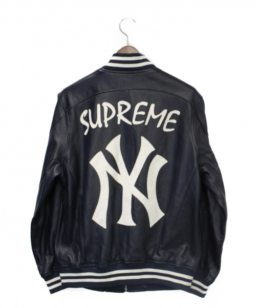 中古・古着通販】Supreme (シュプリーム) 15SS Leather Varsity Jacket ...