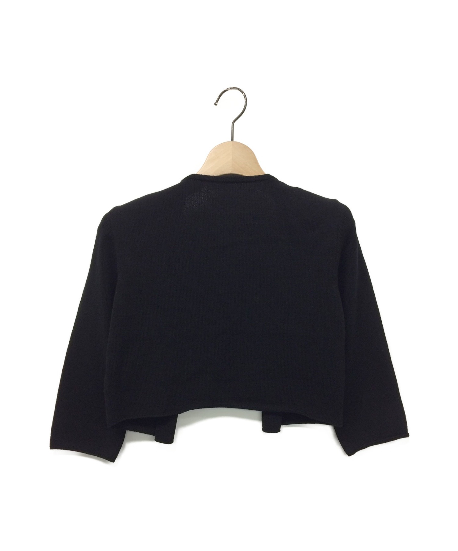 中古・古着通販】FOXEY (フォクシー) ボレロカーディガン ブラック 