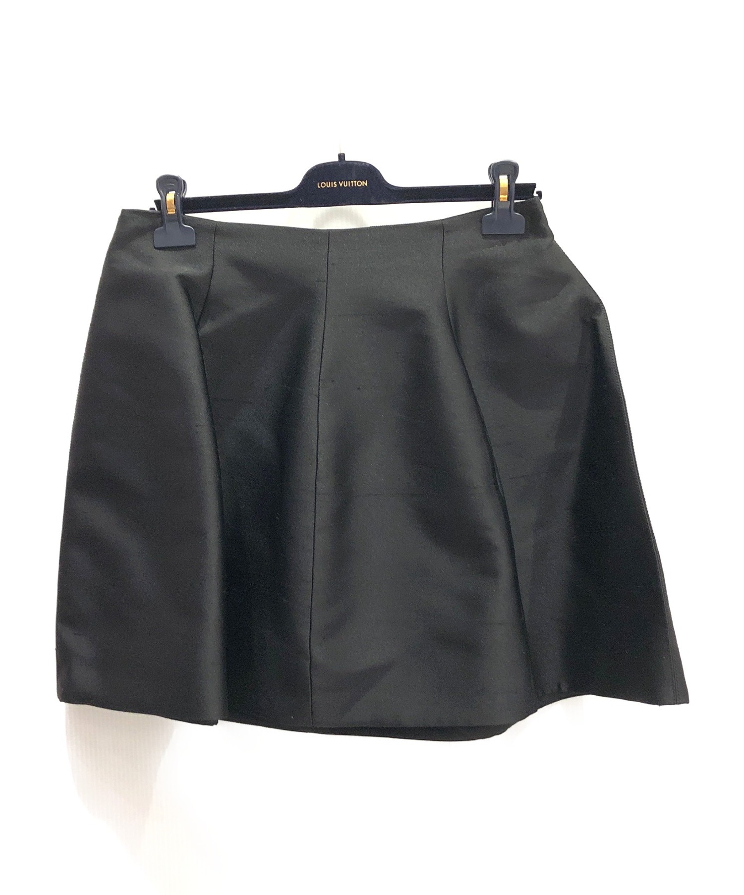 LOUIS VUITTON (ルイヴィトン) シャンタンスカート ブラック サイズ:40 未使用品