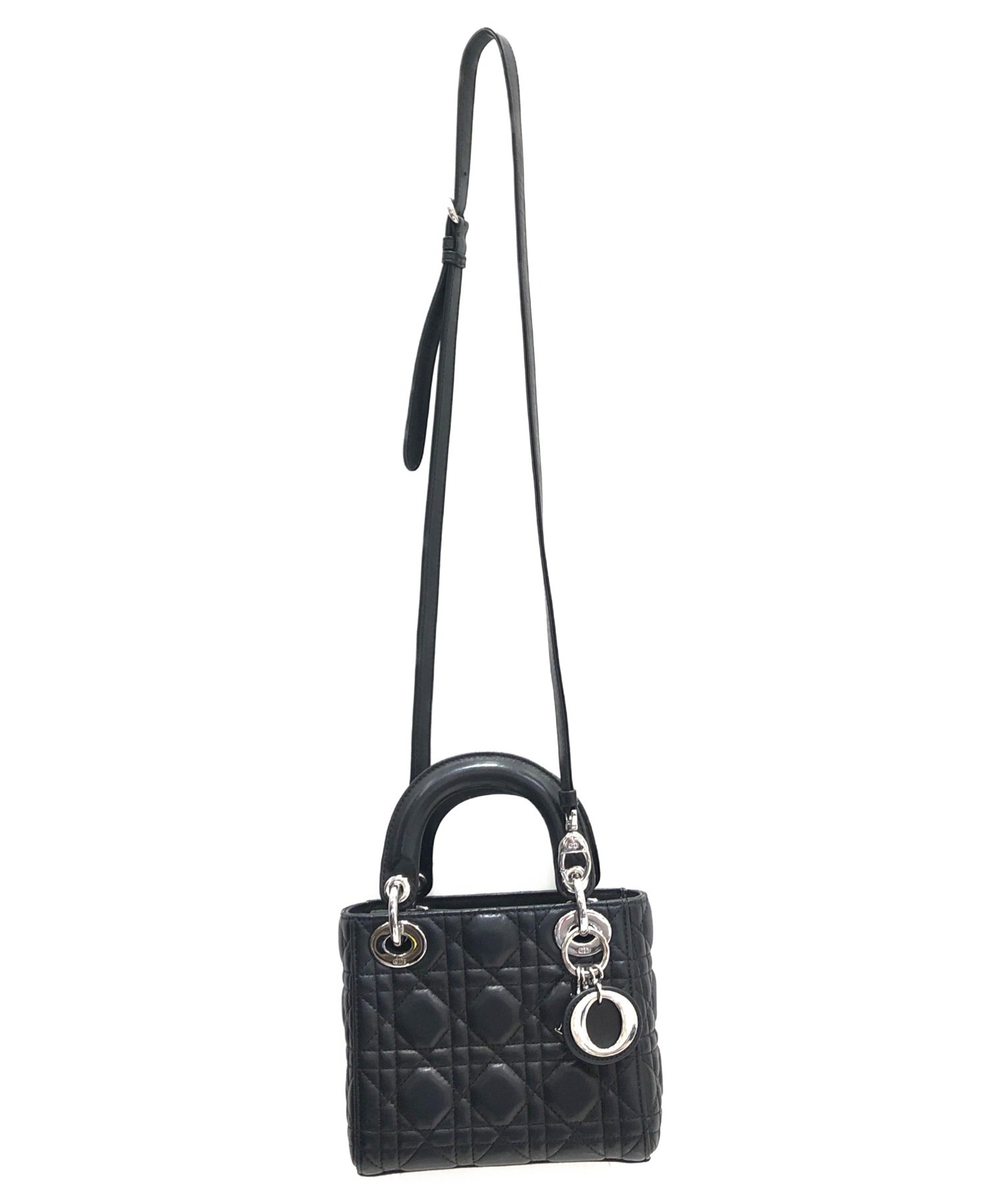 Christian Dior (クリスチャンディオール) レディディオールミニ ブラック サイズ:-