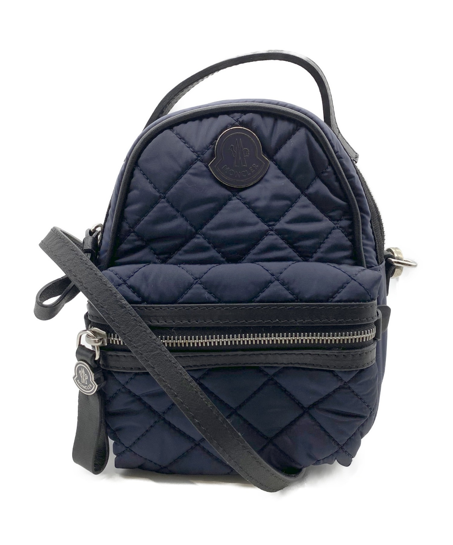 中古・古着通販】MONCLER (モンクレール) ショルダーポーチ ネイビー 