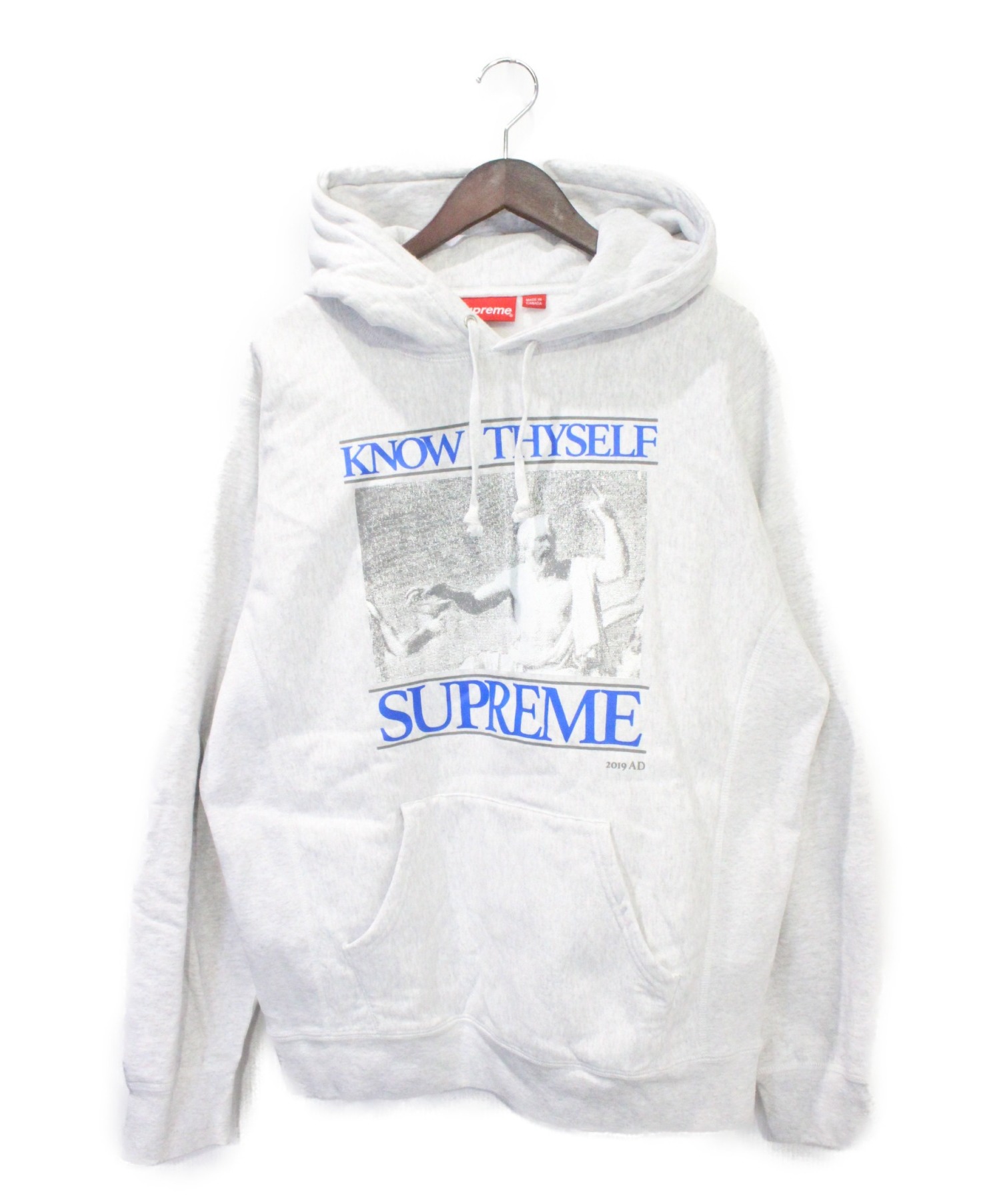 Supreme (シュプリーム) Know Thyself Hooded Sweatshirt グレー サイズ:L